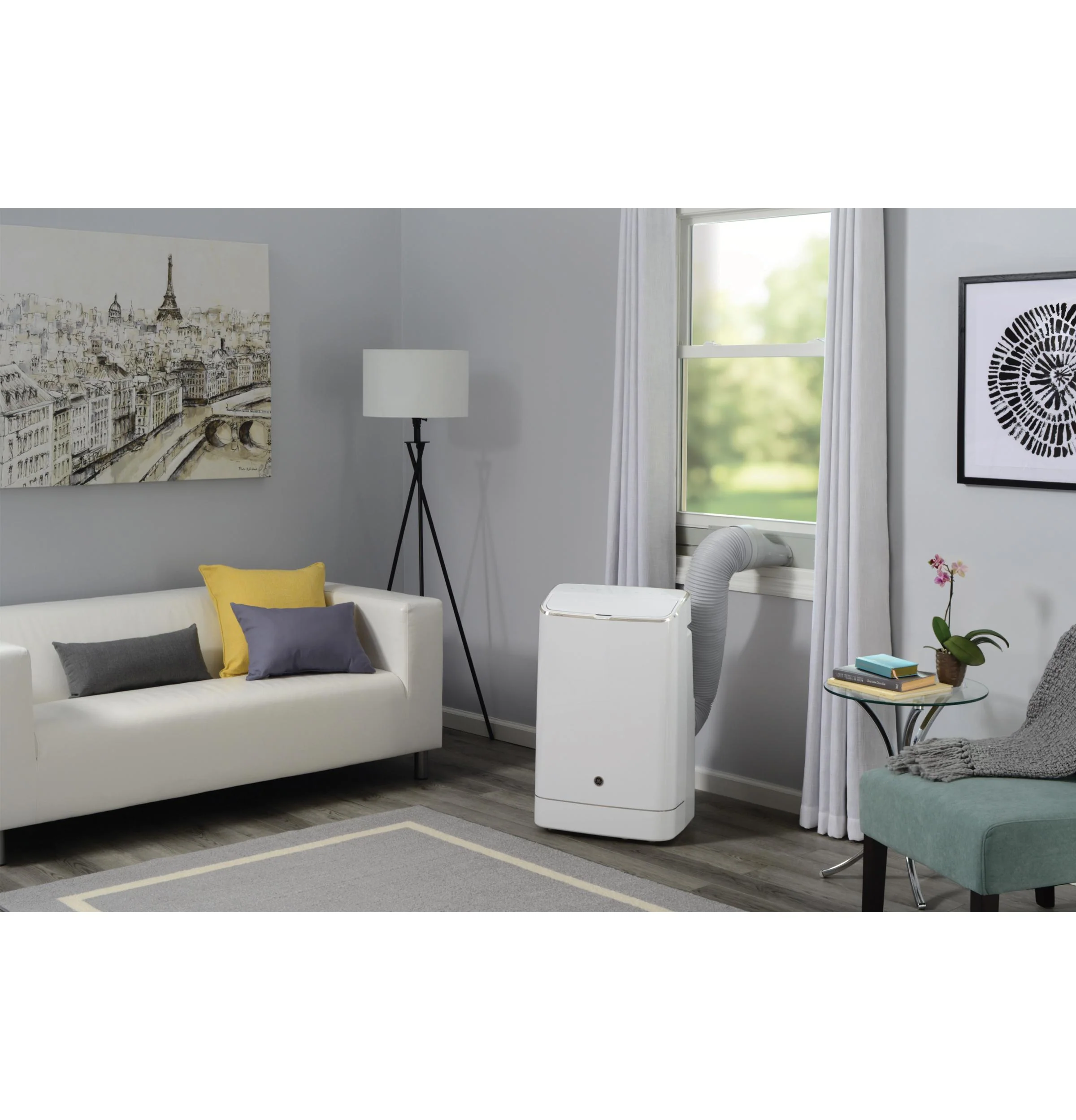 APWA14YBMW GE® 9,850 BTU SACC Smart Portable Air Conditioner for Medium Rooms up to 550 sq ft. (14,000 BTU ASHRAE) - Image 3