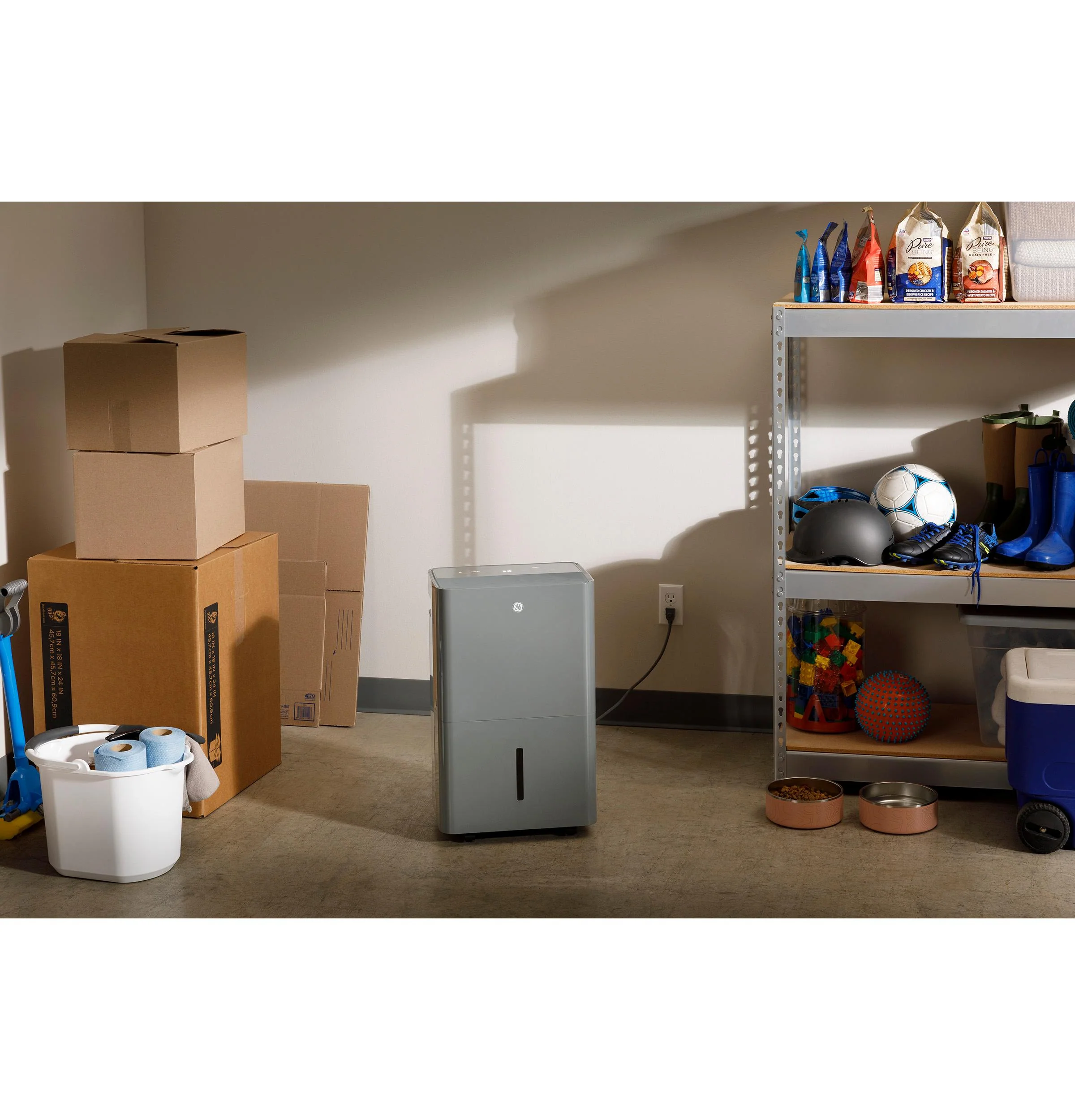 APYR50LC GE® ENERGY STAR® 50 Pint Portable Dehumidifier with Built-in Pump and Smart Dry for Wet Spaces - Image 5