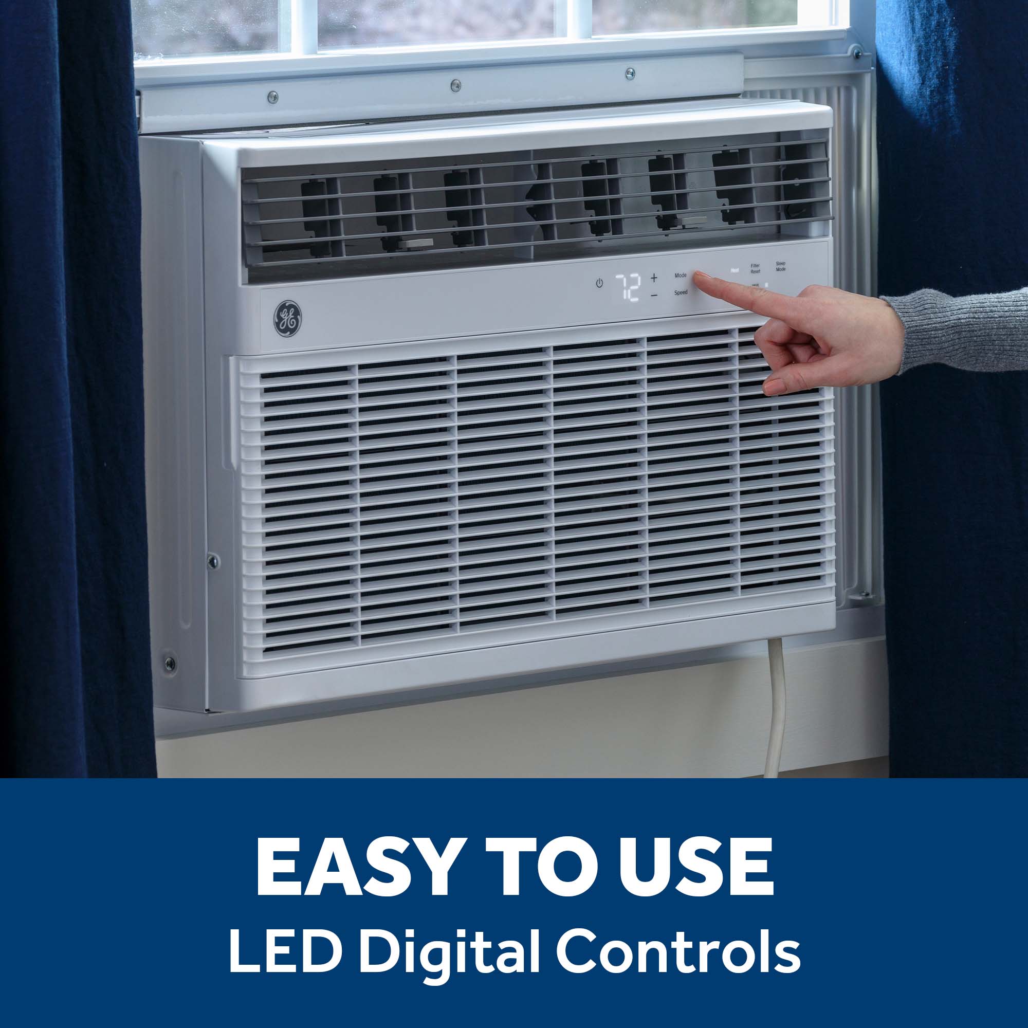 AWGH18WWF GE® 18,000 BTU Smart Heat/Cool Electronic Window Air Conditioner for Extra-Large Rooms up to 1000 sq. ft. - Image 8