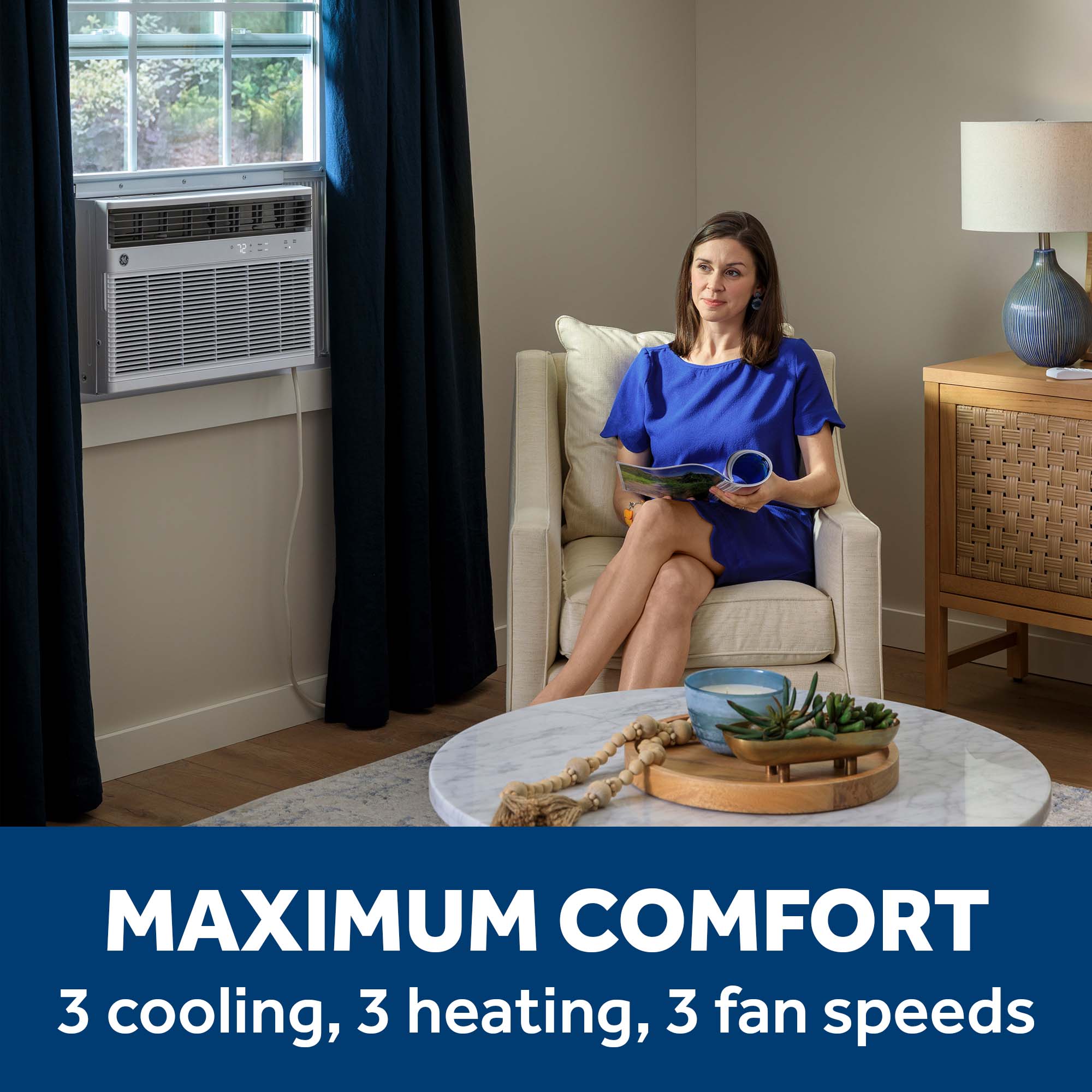 AWGH18WWF GE® 18,000 BTU Smart Heat/Cool Electronic Window Air Conditioner for Extra-Large Rooms up to 1000 sq. ft. - Image 9