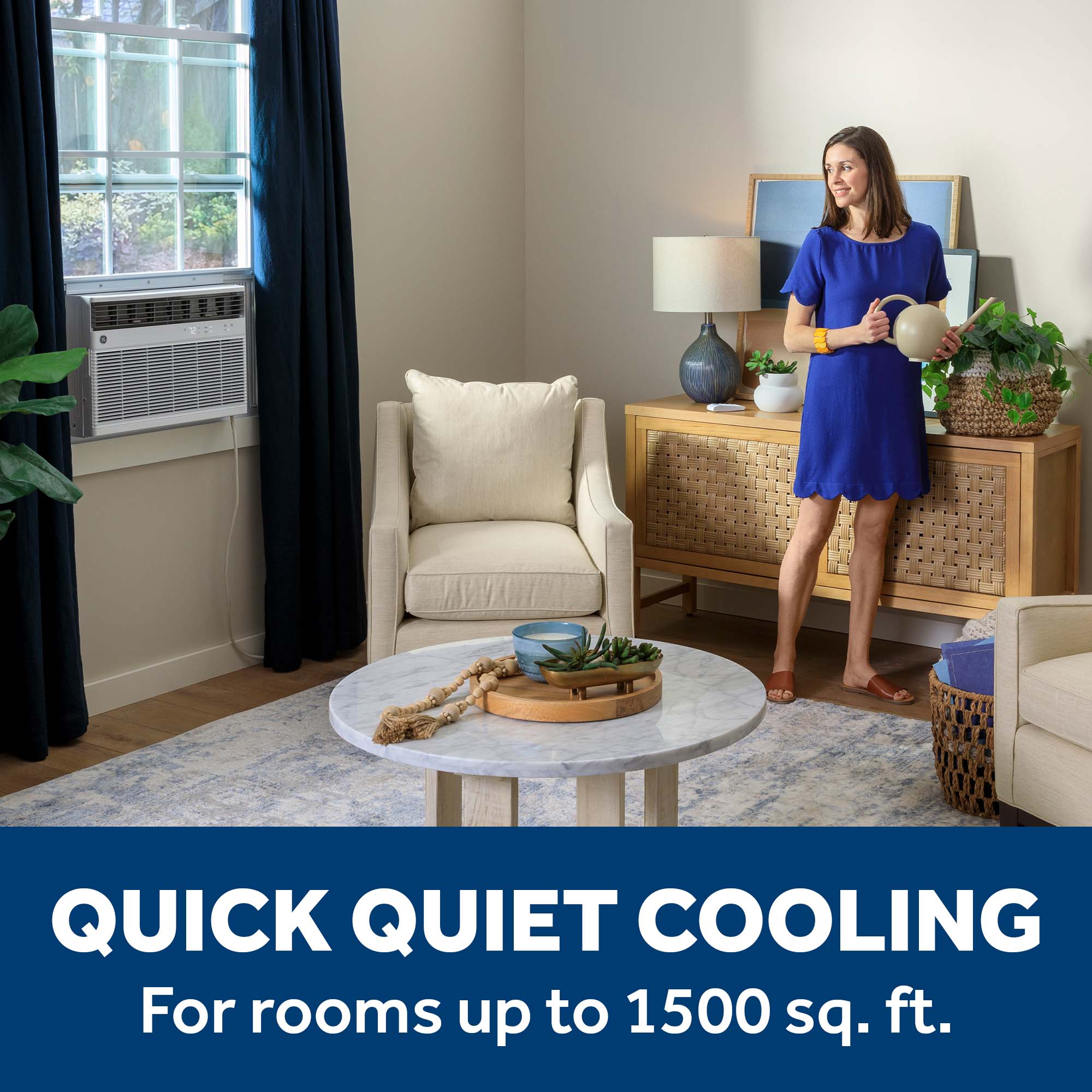 AWGH24WWF GE® 24,000 BTU Smart Heat/Cool Electronic Window Air Conditioner for Extra-Large Rooms up to 1,500 sq. ft. - Image 4