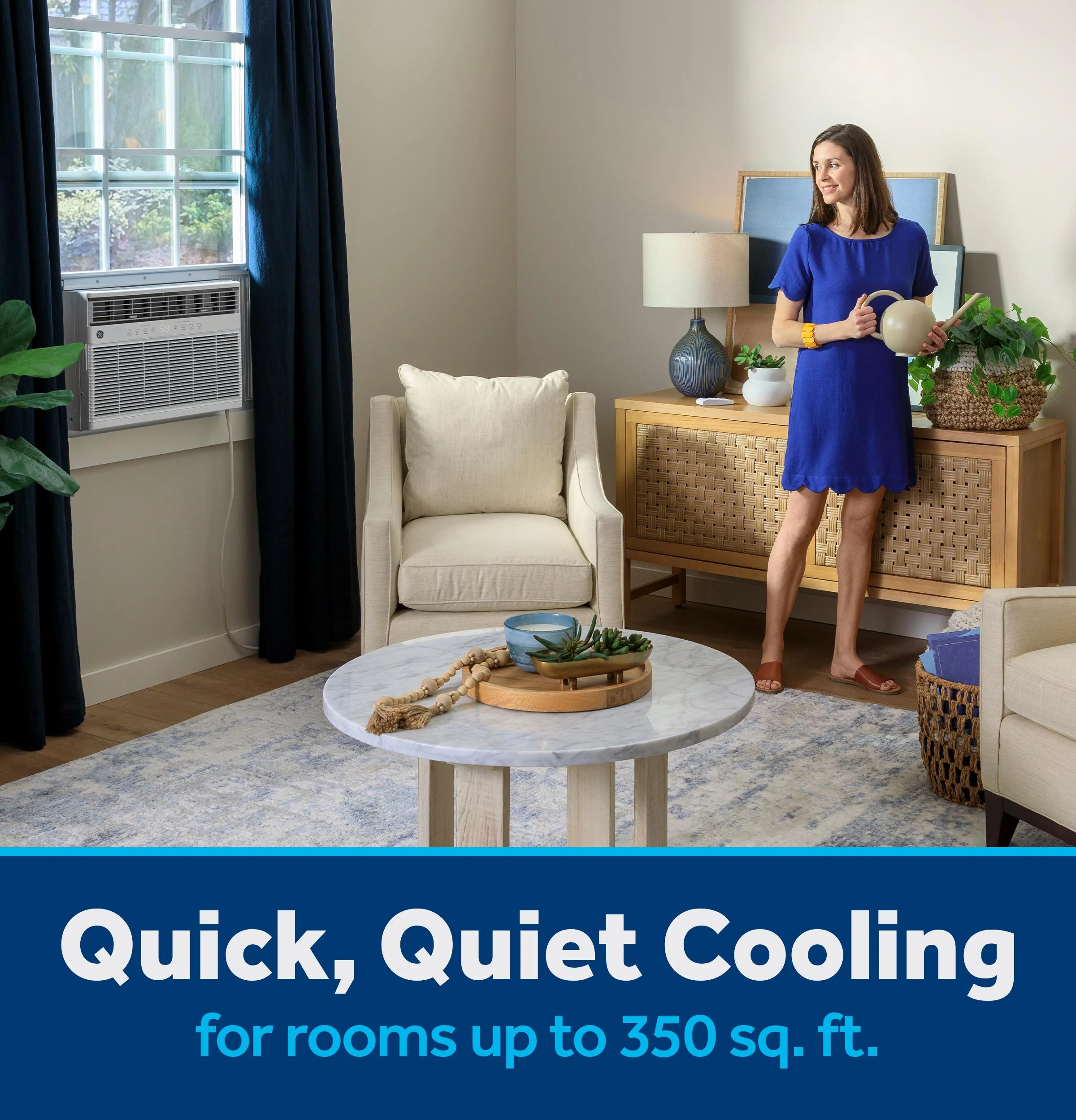 AWGP08WWF GE® ENERGY STAR® 8,000 BTU Smart Heat/Cool with Heat Pump Electronic Window Air Conditioner for Medium Rooms up to 350 sq. ft. - Image 11