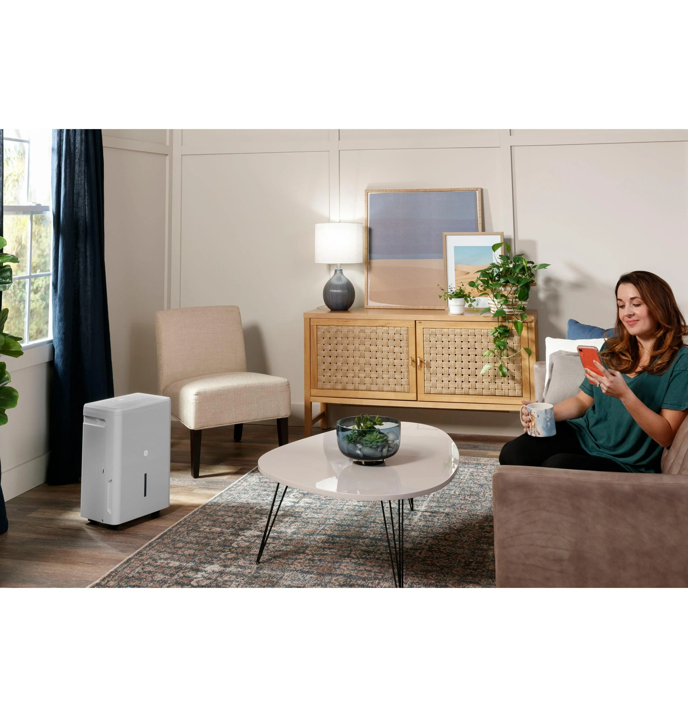 GE® ENERGY STAR® 50 Pint Smart Portable Dehumidifier with Smart Dry for Wet Spaces - Image 5