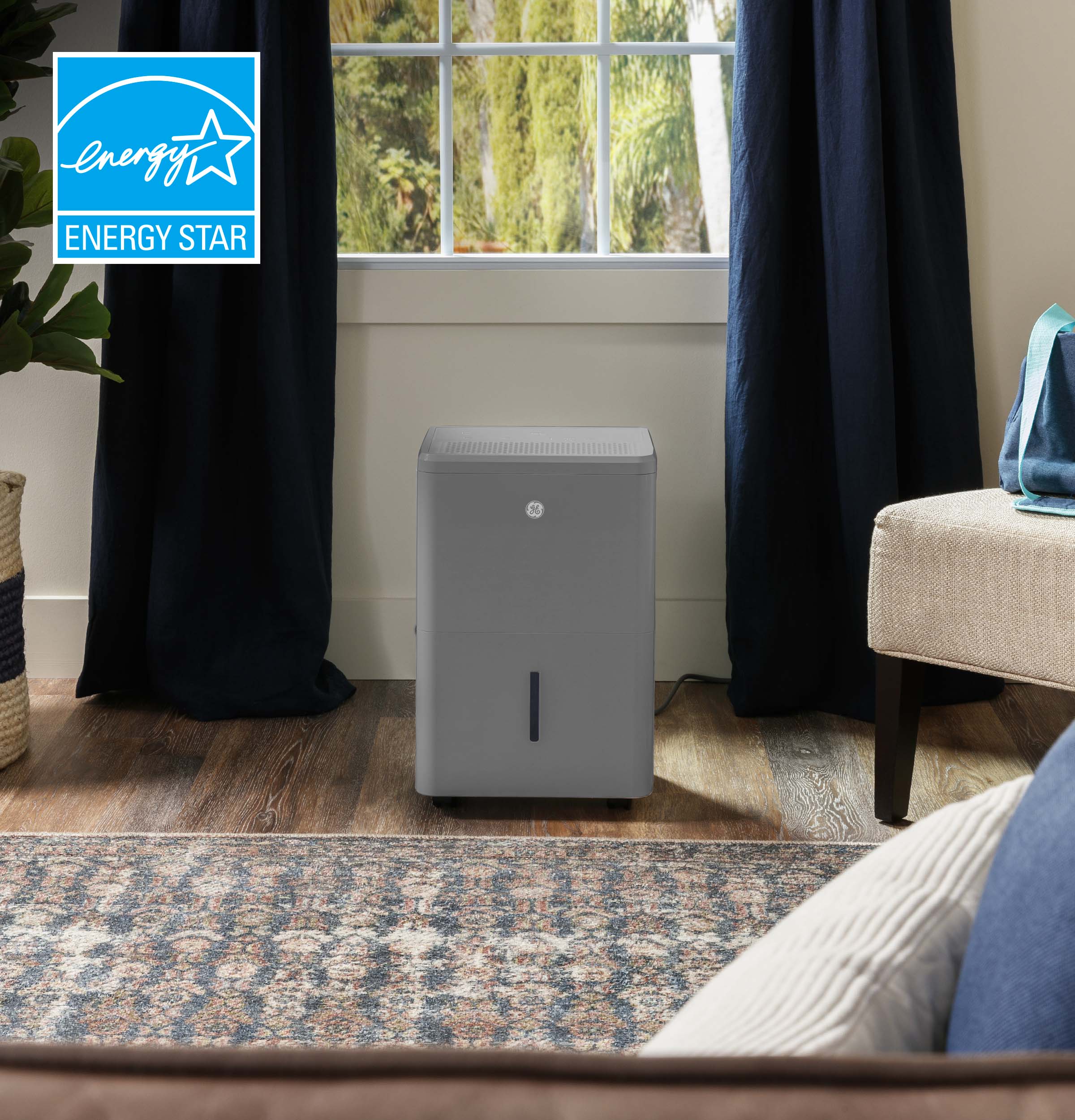 AWYR50LC GE® ENERGY STAR® 50 Pint Smart Portable Dehumidifier with Smart Dry for Wet Spaces - Image 3