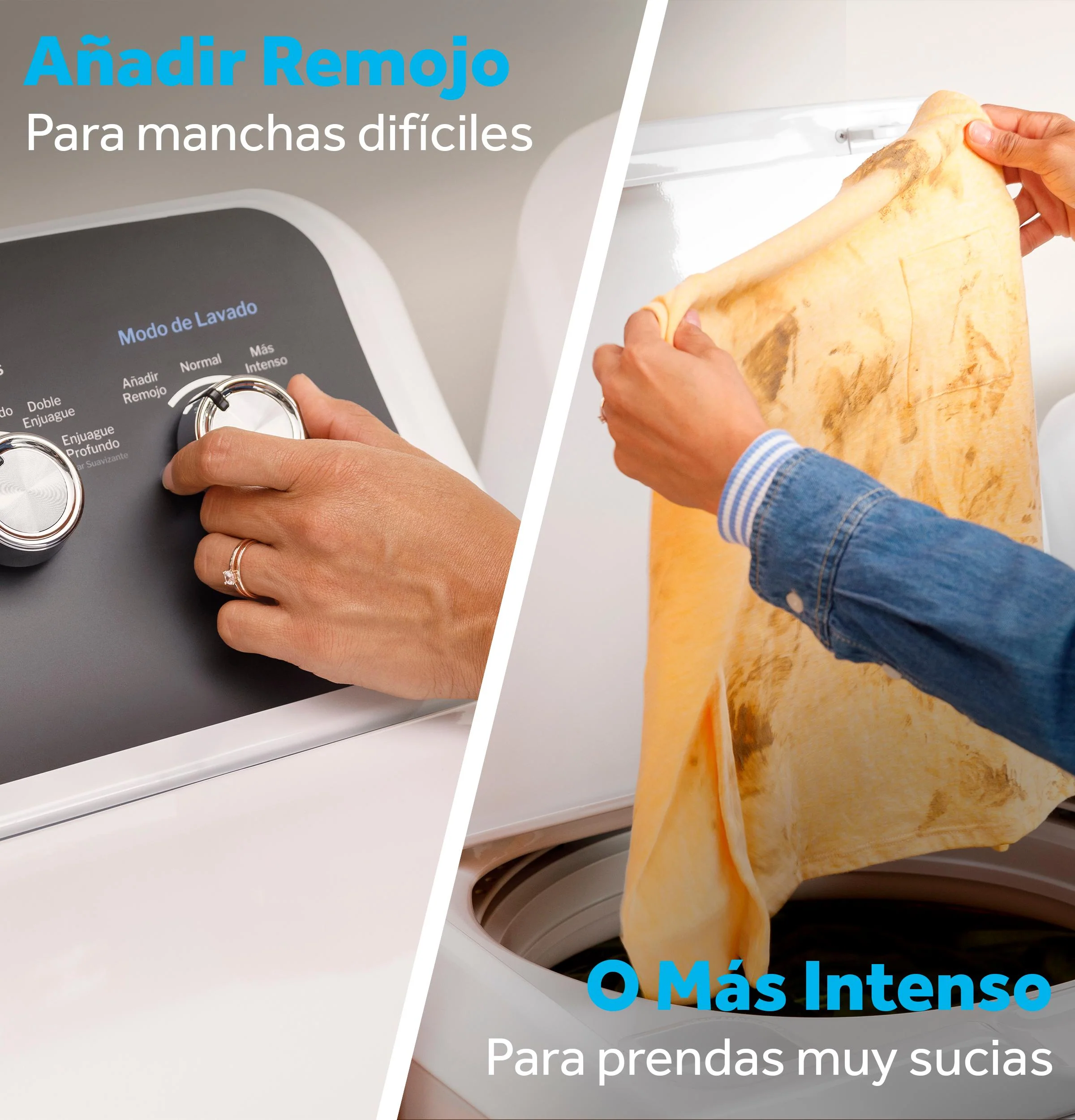 ETW485ASWWB GE® 4.5 cu. ft. Capacity Washer with Spanish Panel and Wash Modes Soak and Power - Image 13