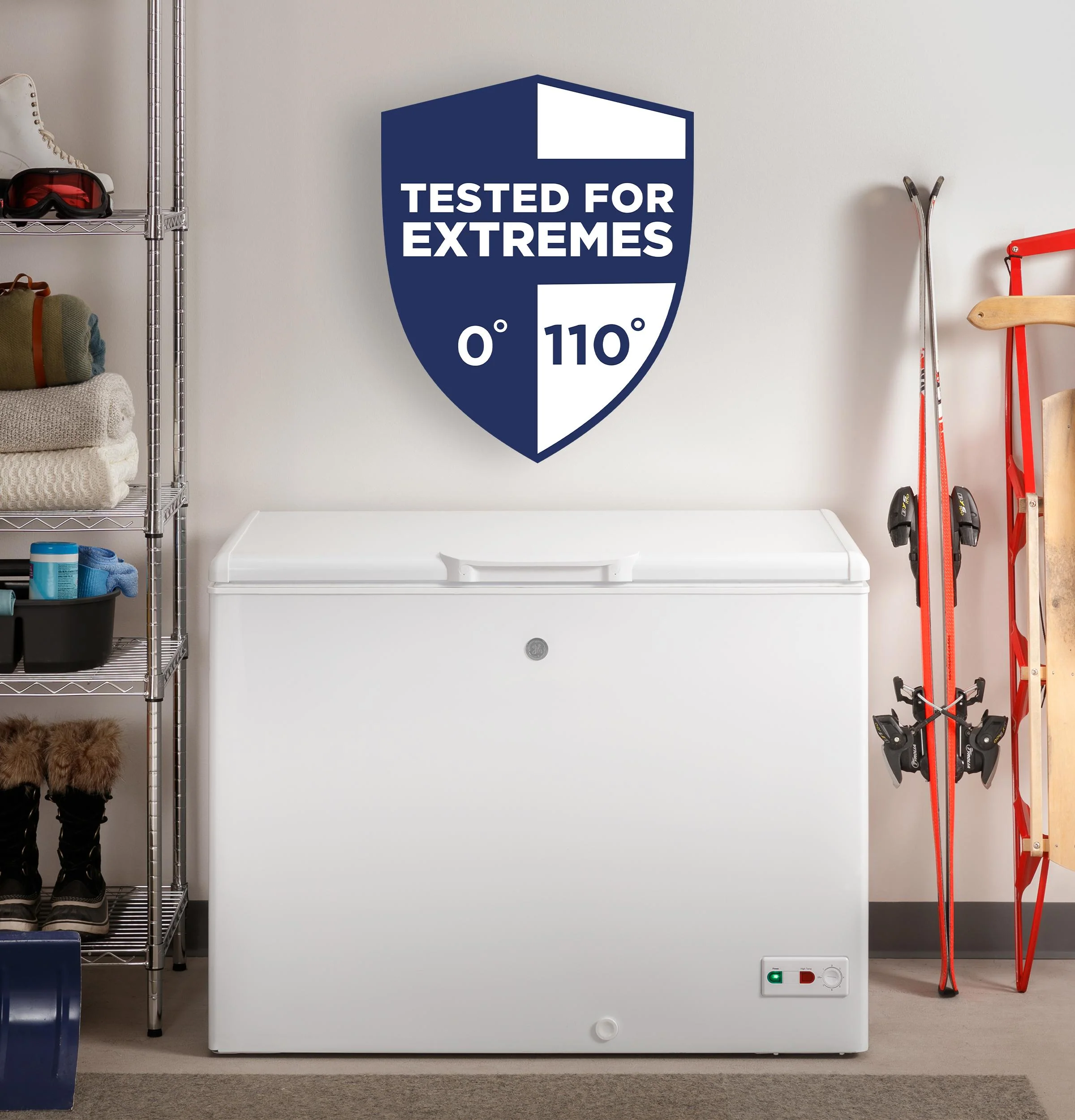 FCM11SRWW GE® 10.7 Cu. Ft. Manual Defrost Chest Freezer - Image 12