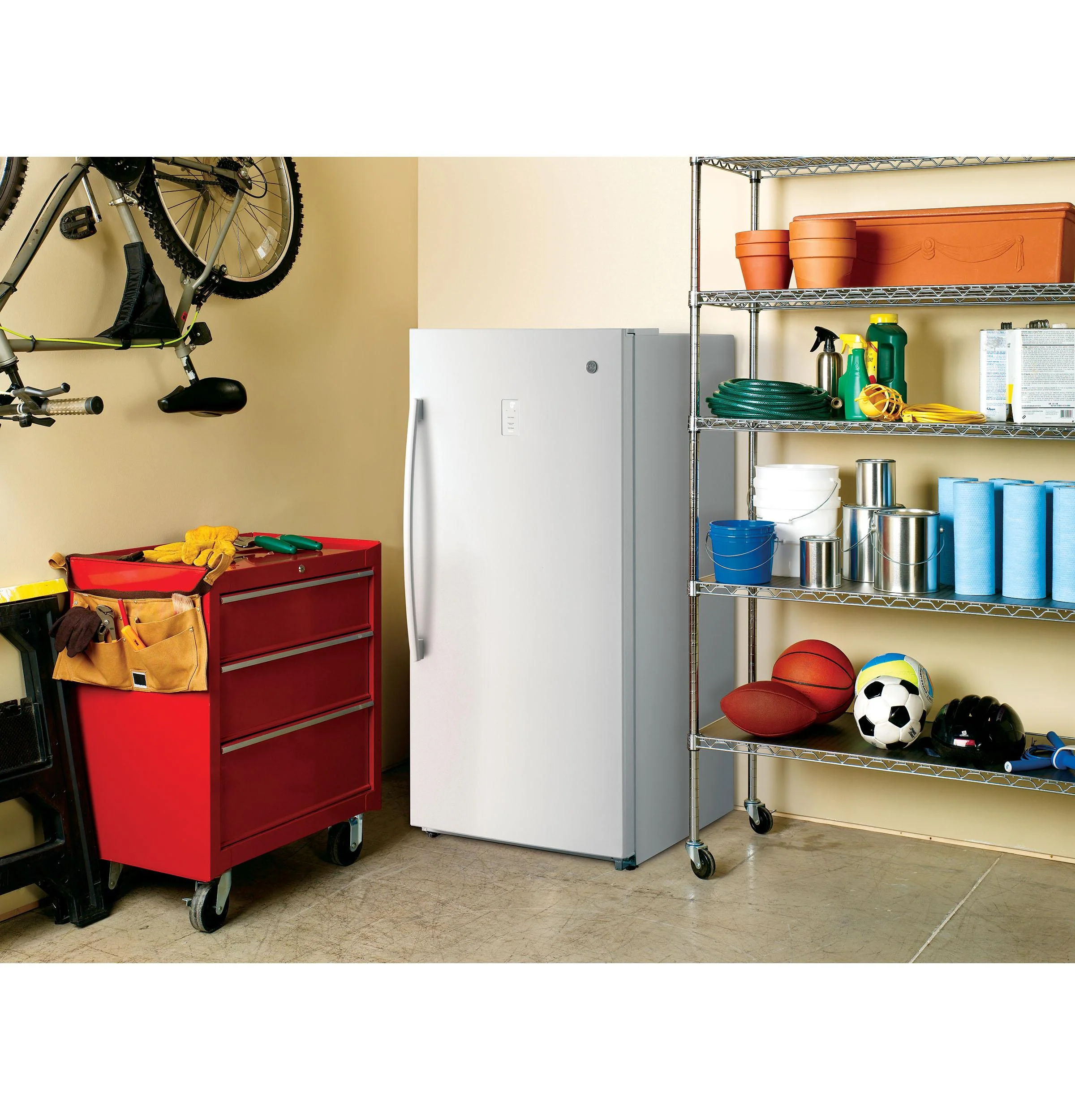 FUF17SMRWW GE® 17.3 Cu. Ft. Frost-Free Garage Ready Upright Freezer - Image 9
