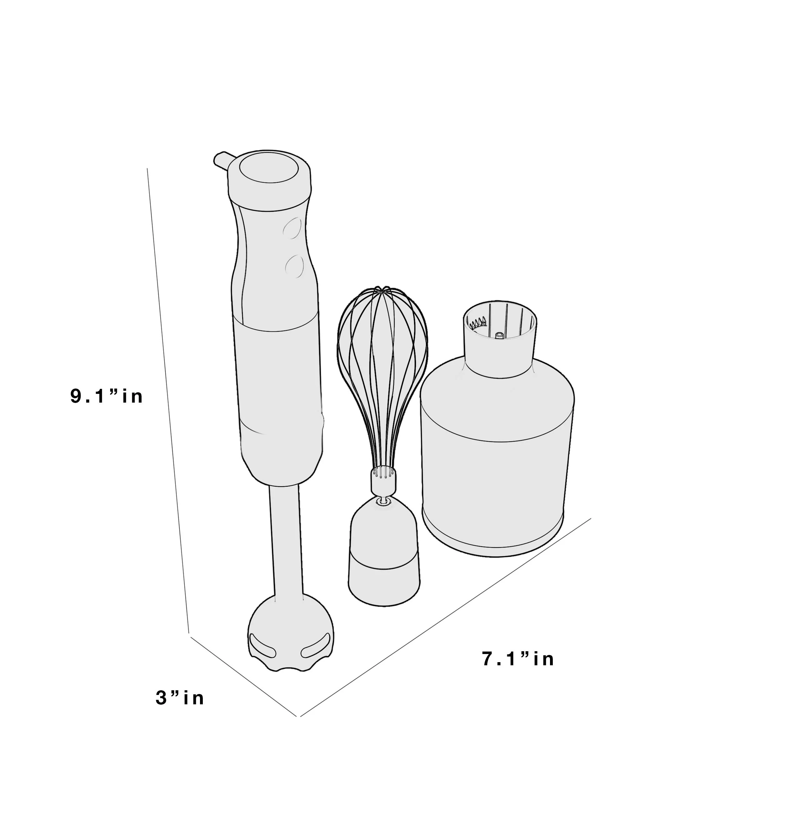 G8H1AASSPSS GE Immersion Blender with Accessories - Image 16
