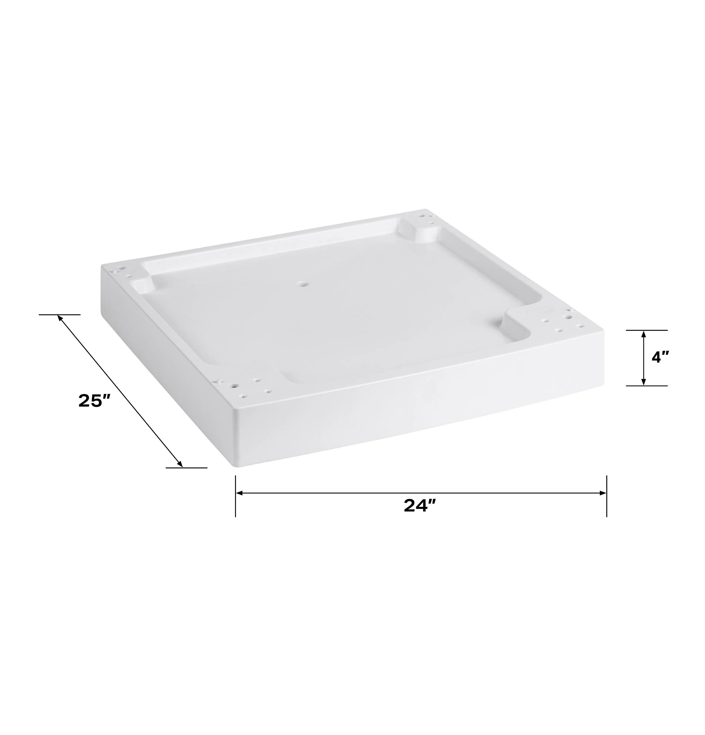 Ge Appliances GAF140SSNWW 4" ADA riser and drip pan 24" wide frontload washers and dryers - Image 5
