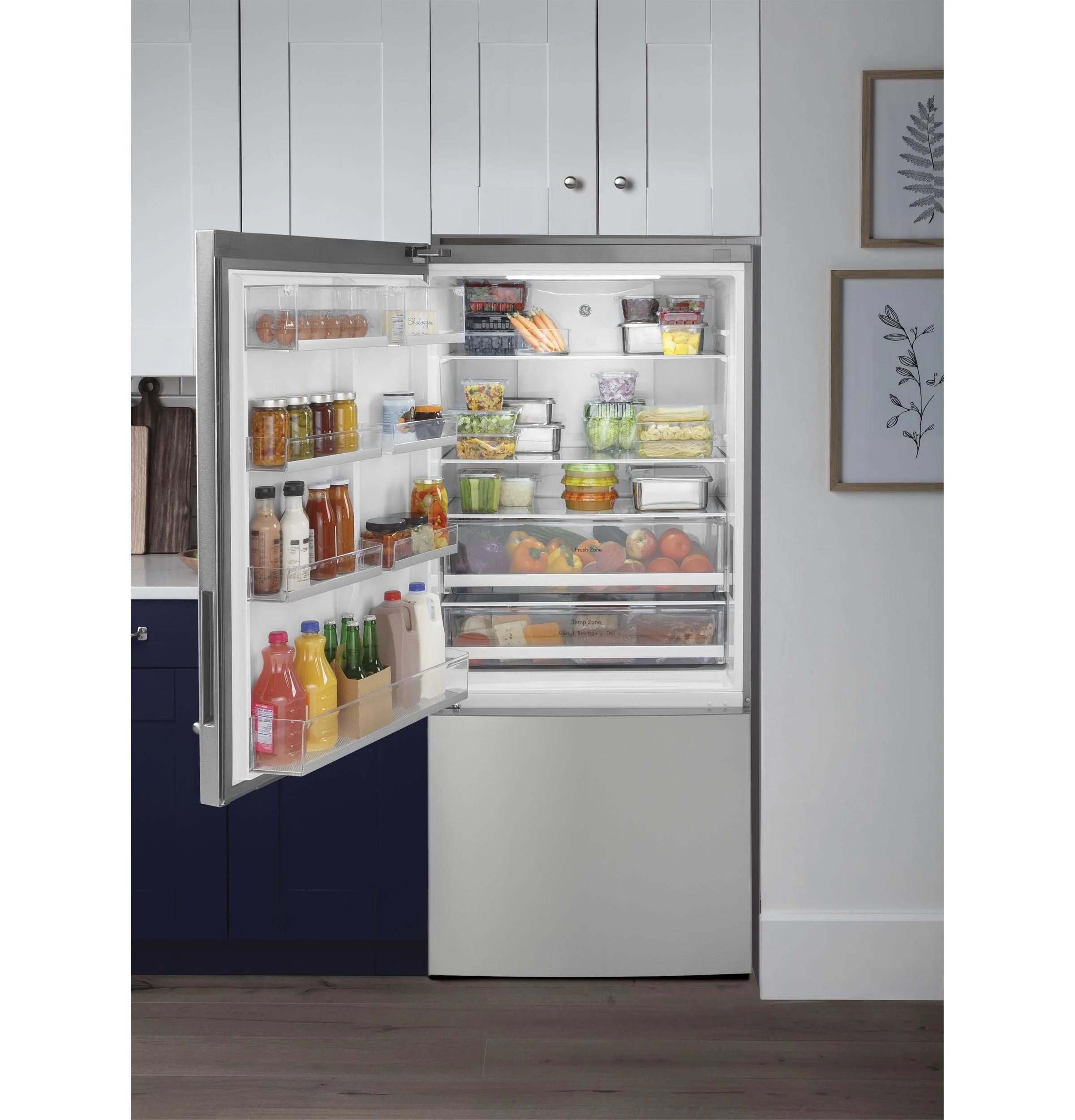 GBE17HYRFS GE® ENERGY STAR® 17.7 Cu. Ft. Counter-Depth Bottom-Freezer Refrigerator - Image 44
