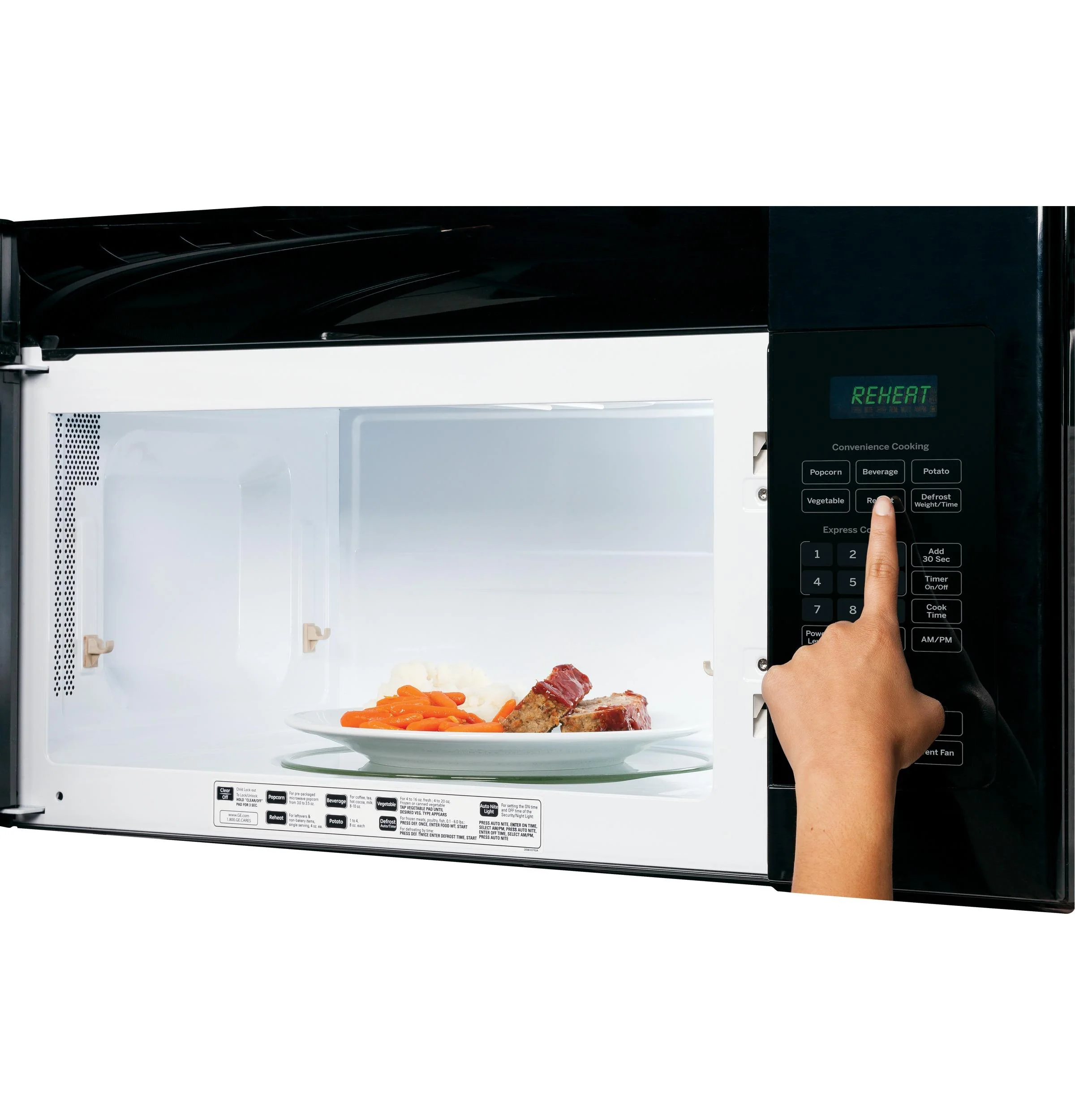 GCHK07N1WWW GE® 0.7 Cu. Ft. Spacemaker® Countertop Microwave Oven - Image 5