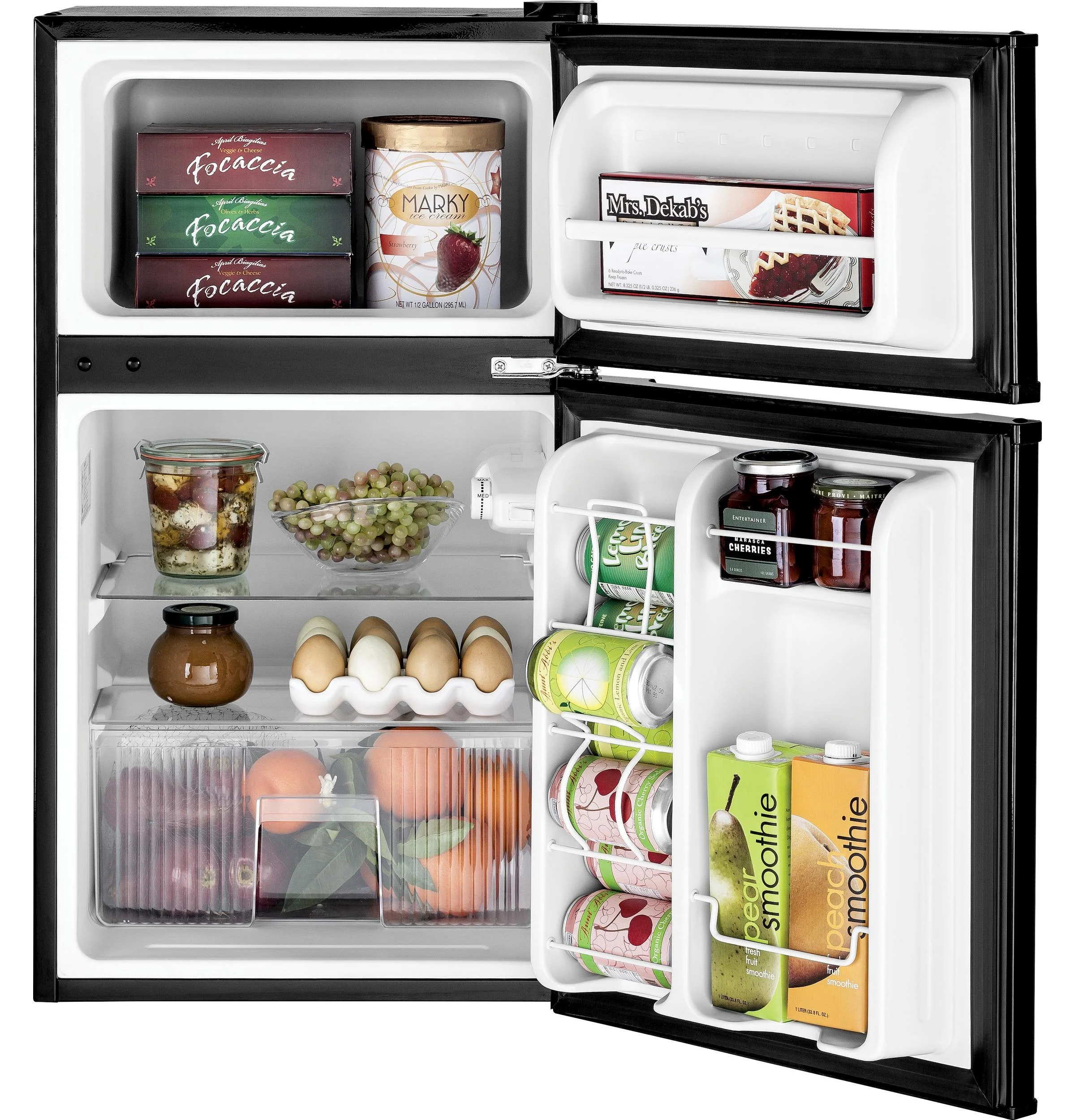 GDE03GGKBB GE® ENERGY STAR® Double-Door Compact Refrigerator - Image 3