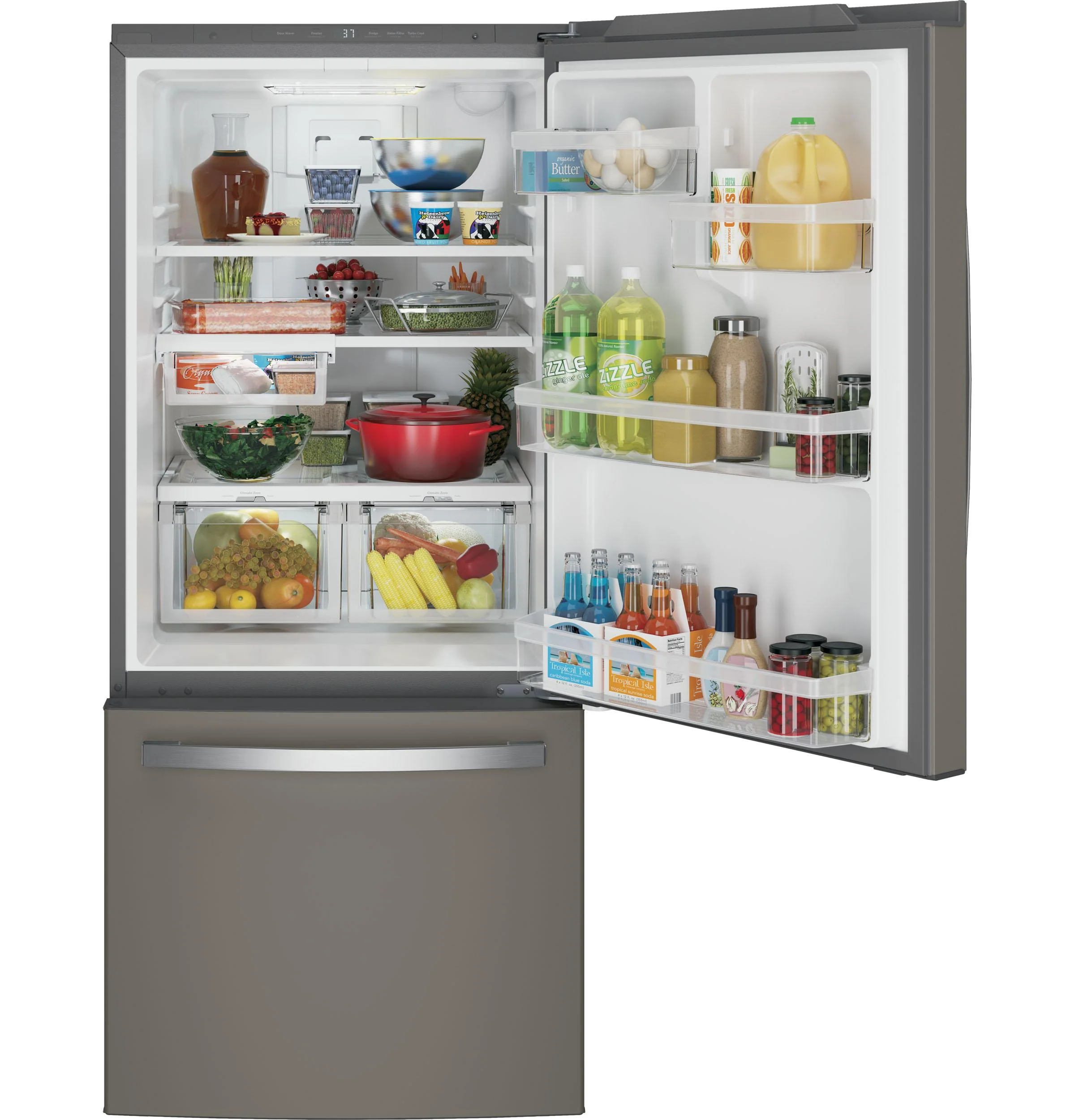 GDE21EMKES GE ENERGY STAR 21.0 Cu. Ft. Bottom-Freezer Refrigerator - Image 2