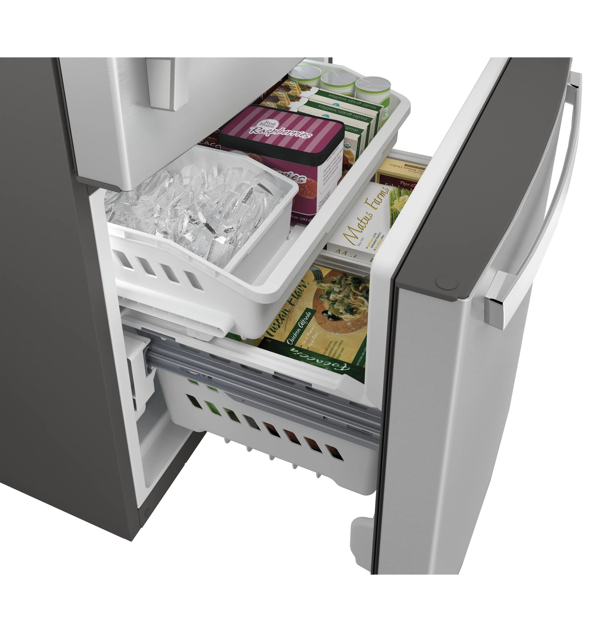 GDE25EYKFS GE® ENERGY STAR® 24.8 Cu. Ft. Bottom-Freezer Drawer Refrigerator - Image 12