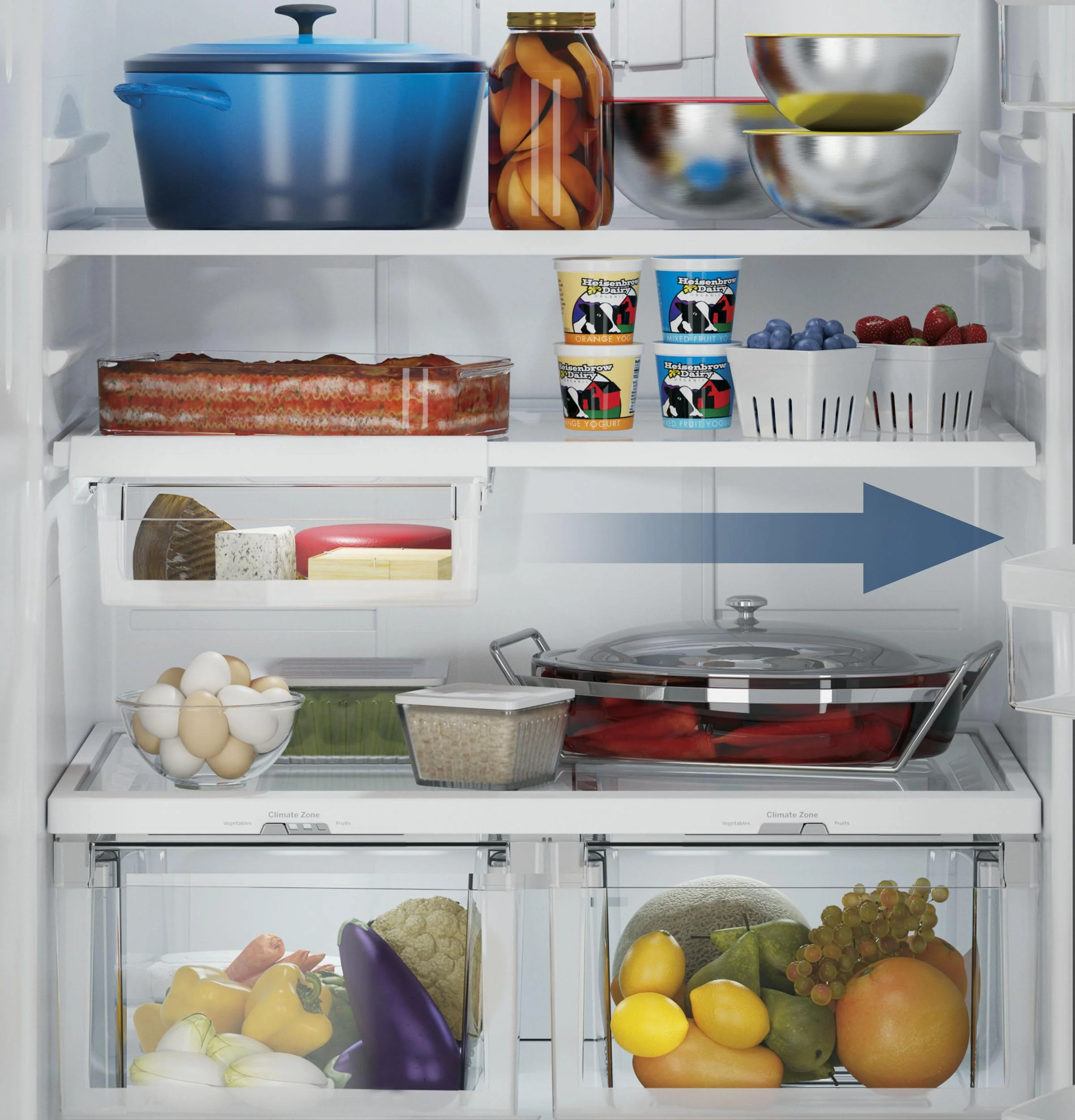 GDE25EYKFS GE® ENERGY STAR® 24.8 Cu. Ft. Bottom-Freezer Drawer Refrigerator - Image 23