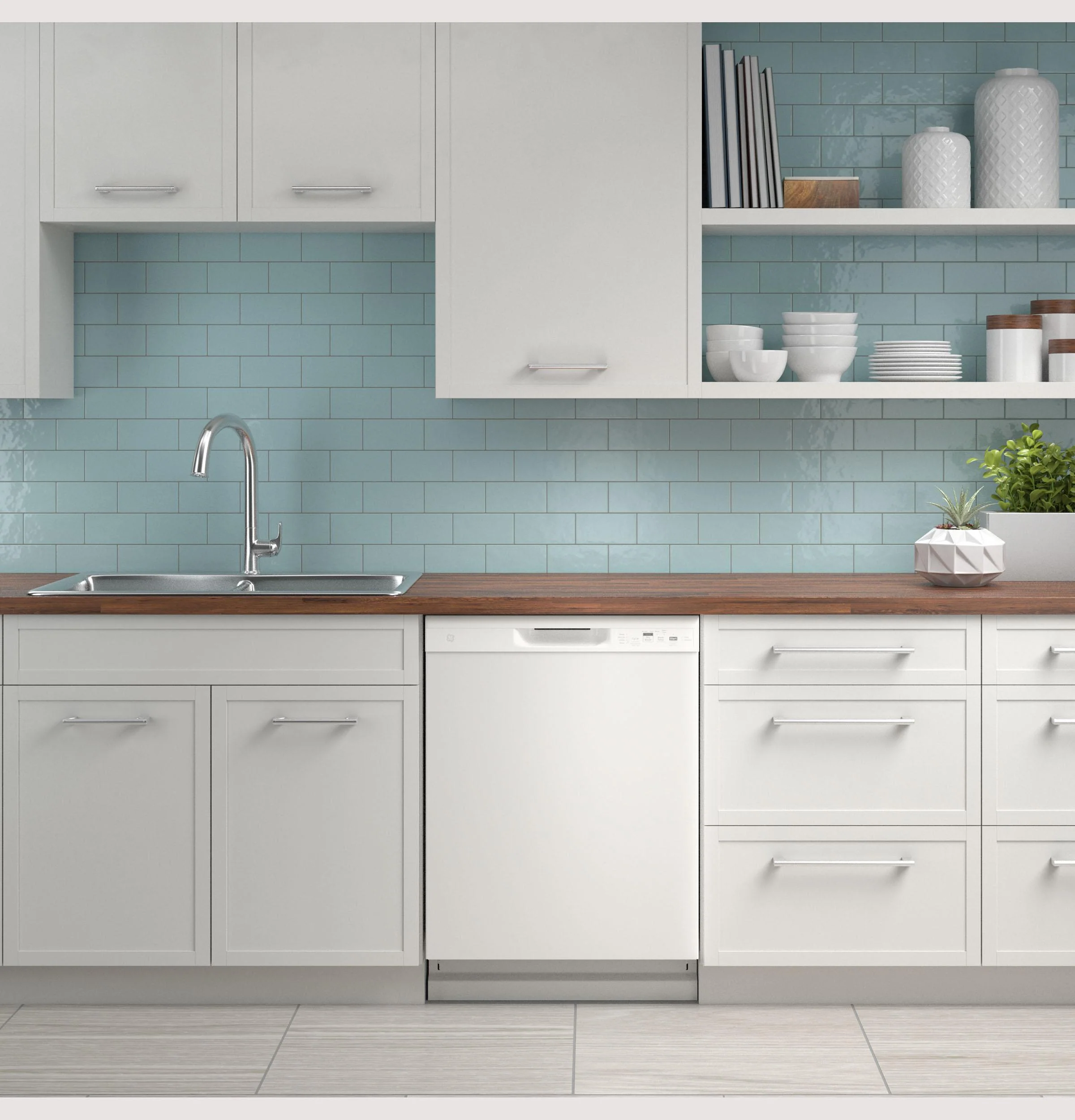 GDF535PGRWW GE® ENERGY STAR® Dishwasher with Front Controls - Image 25