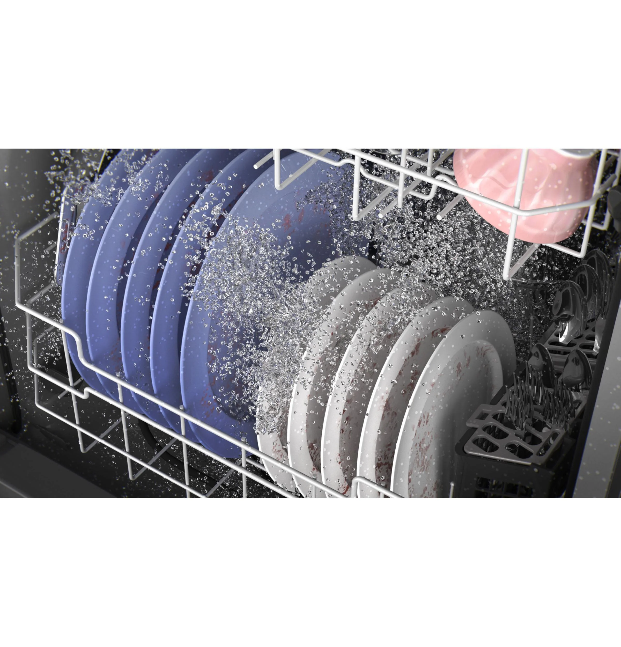 GDF550PGRBB GE® ENERGY STAR® Front Control with Plastic Interior Dishwasher with Sanitize Cycle & Dry Boost - Image 12