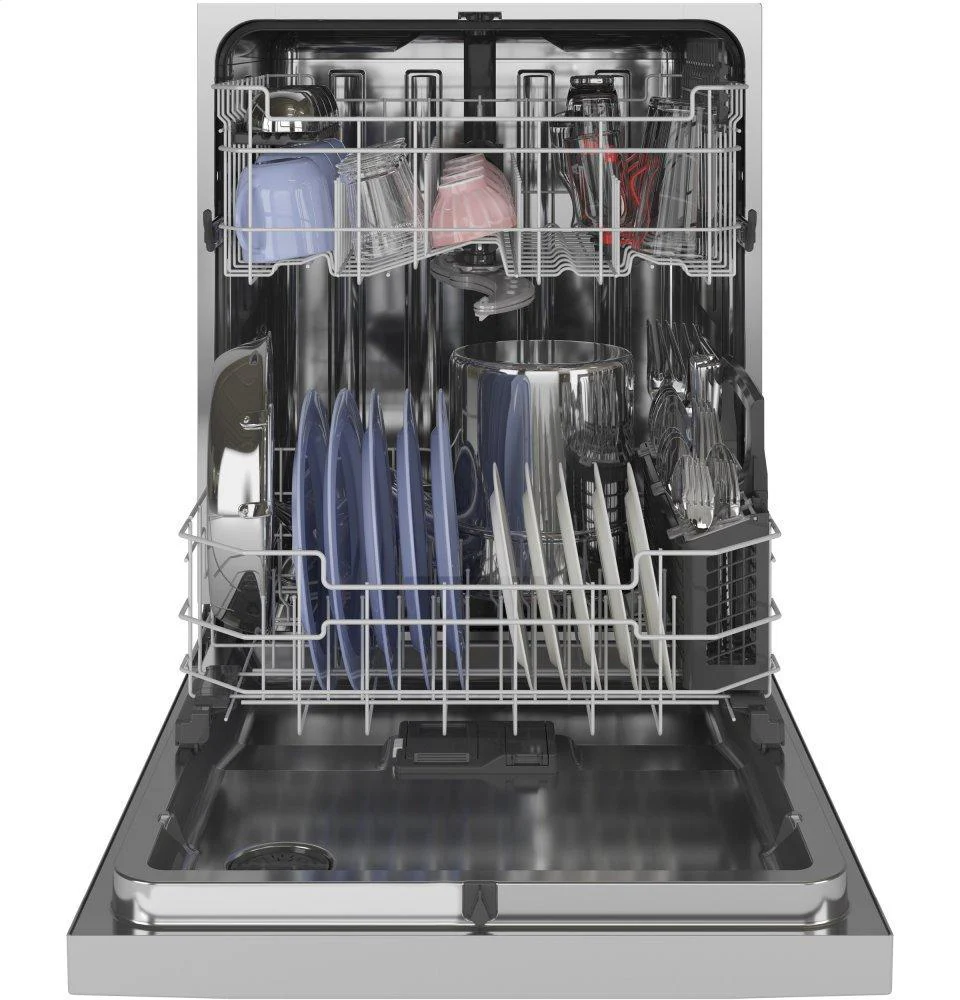 GE® Front Control with Stainless Steel Interior Dishwasher with Sanitize Cycle & Dry Boost - Image 5