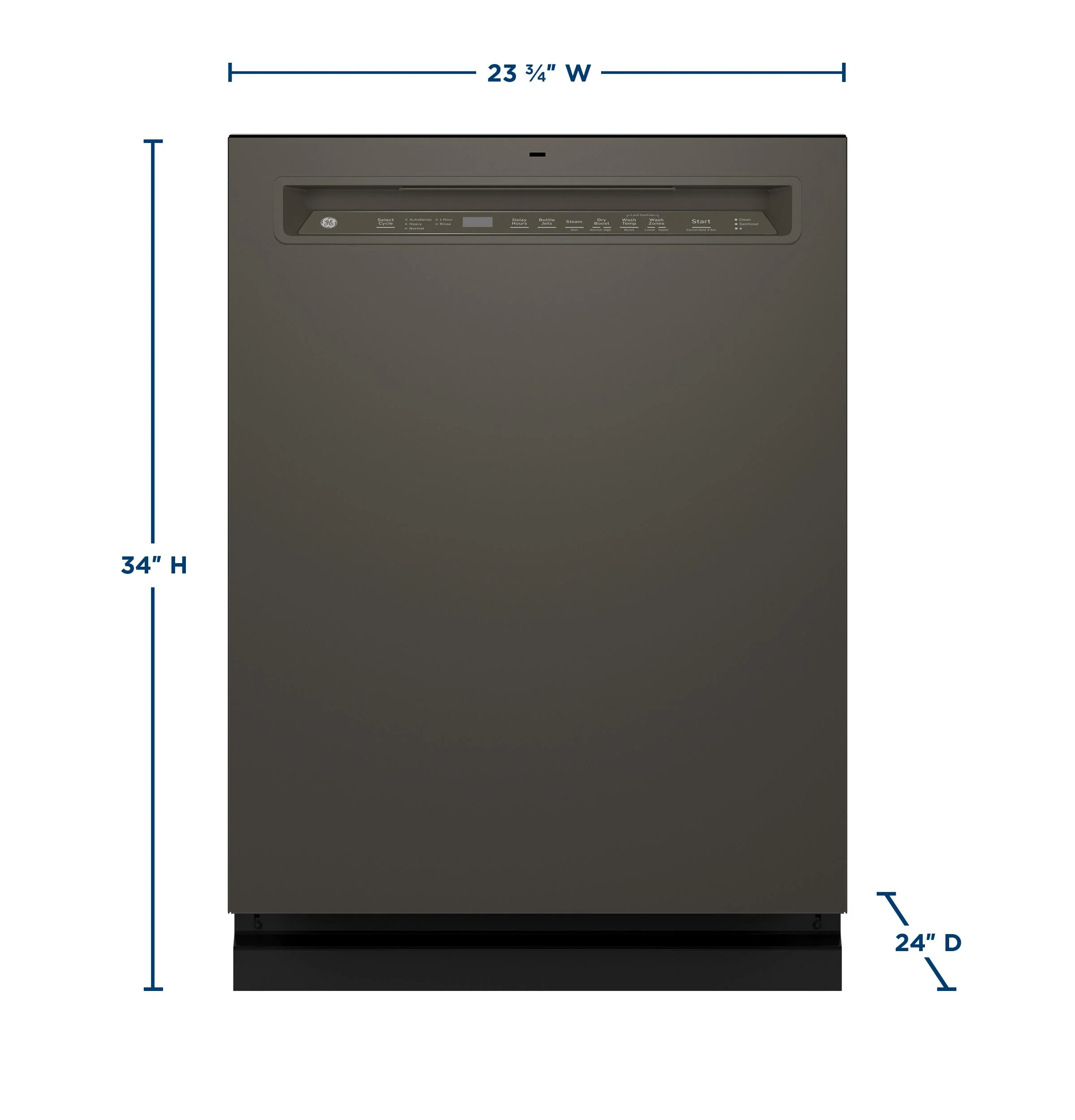 GDF650SMVES GE® ENERGY STAR® Front Control with Stainless Steel Interior Dishwasher with Sanitize Cycle - Image 19