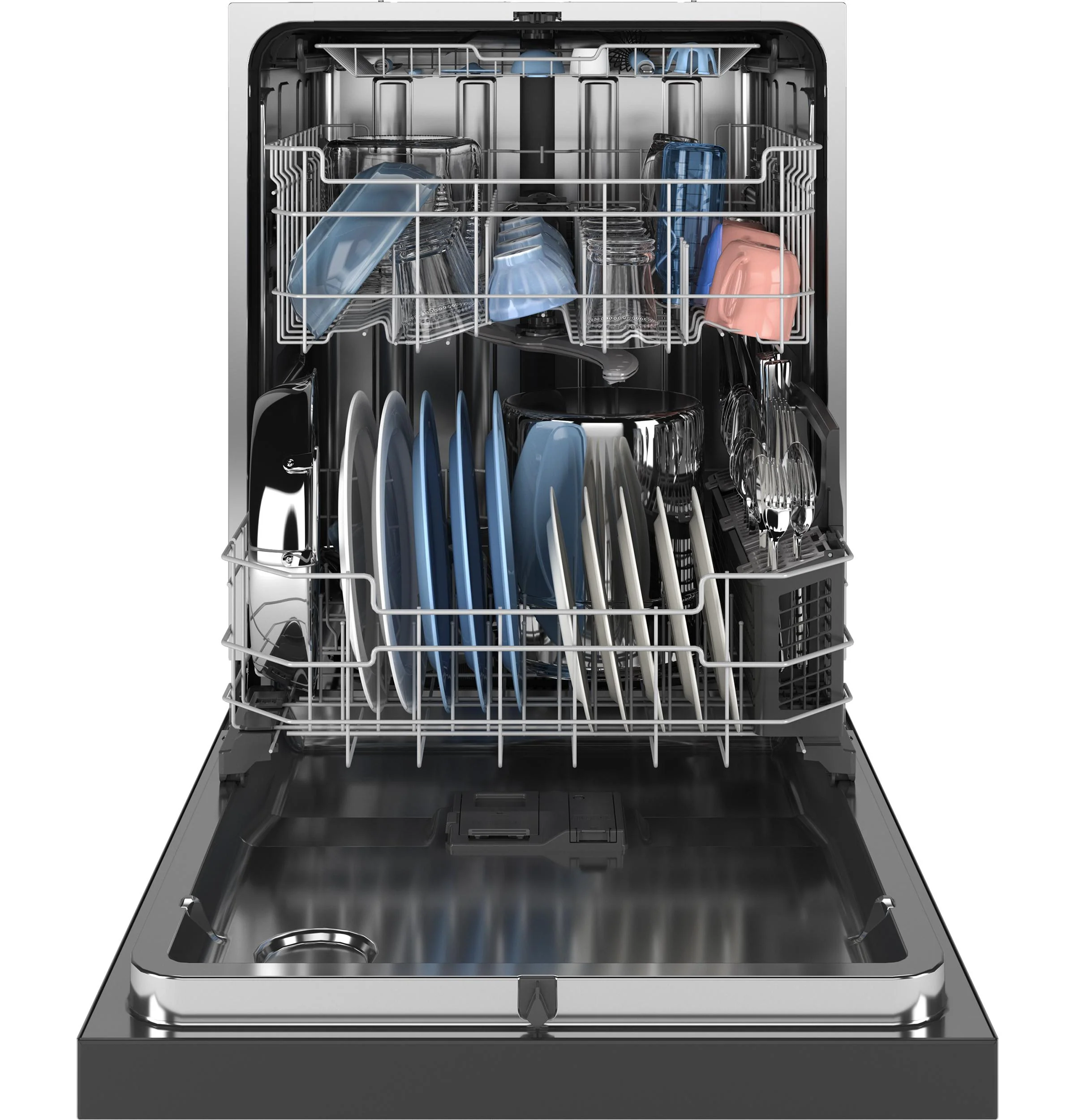 GDF650SYVFS GE® ENERGY STAR® Front Control with Stainless Steel Interior Dishwasher with Sanitize Cycle - Image 4