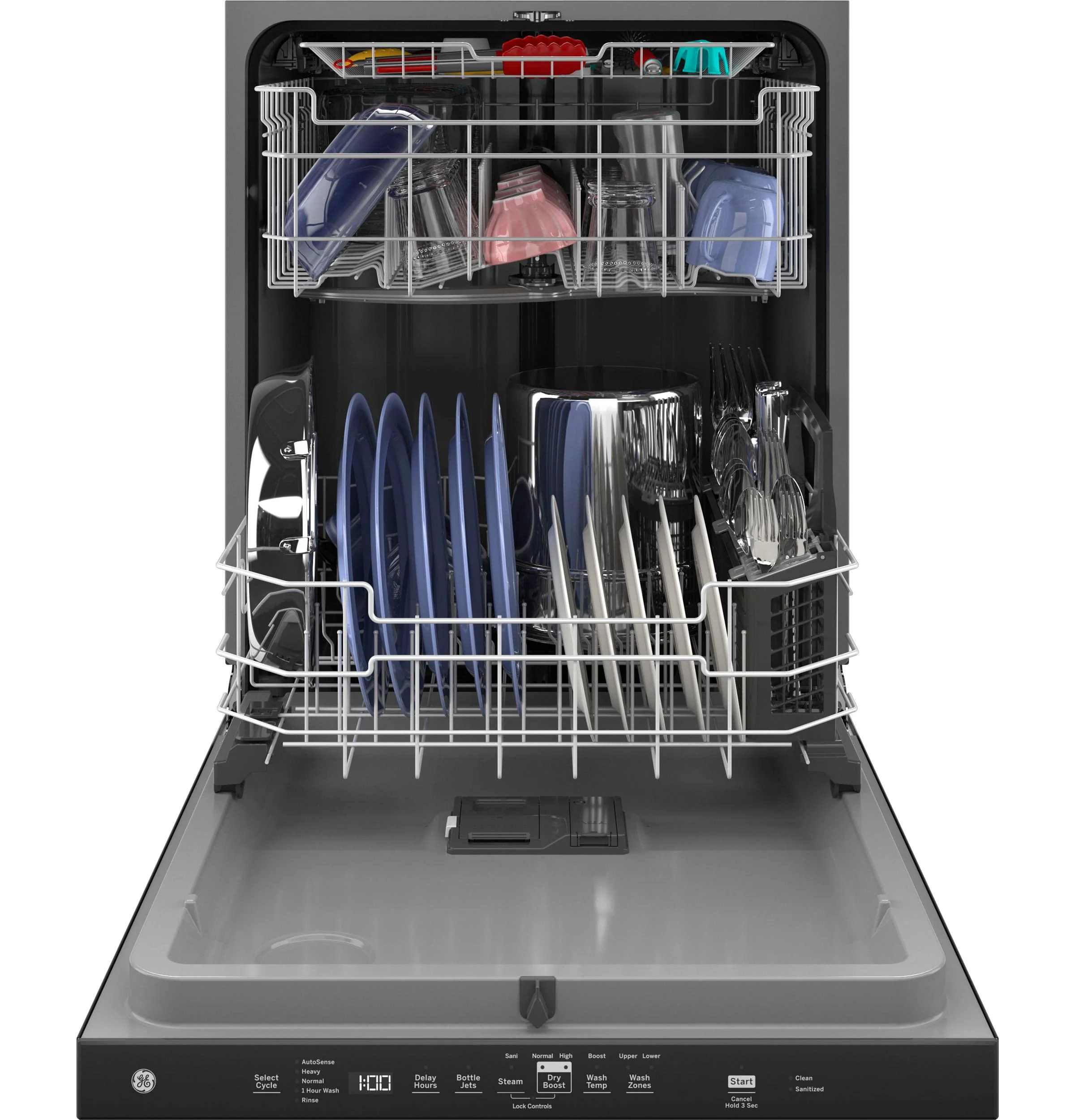 GDP630PGRBB GE® ENERGY STAR® Top Control with Plastic Interior Dishwasher with Sanitize Cycle & Dry Boost - Image 3