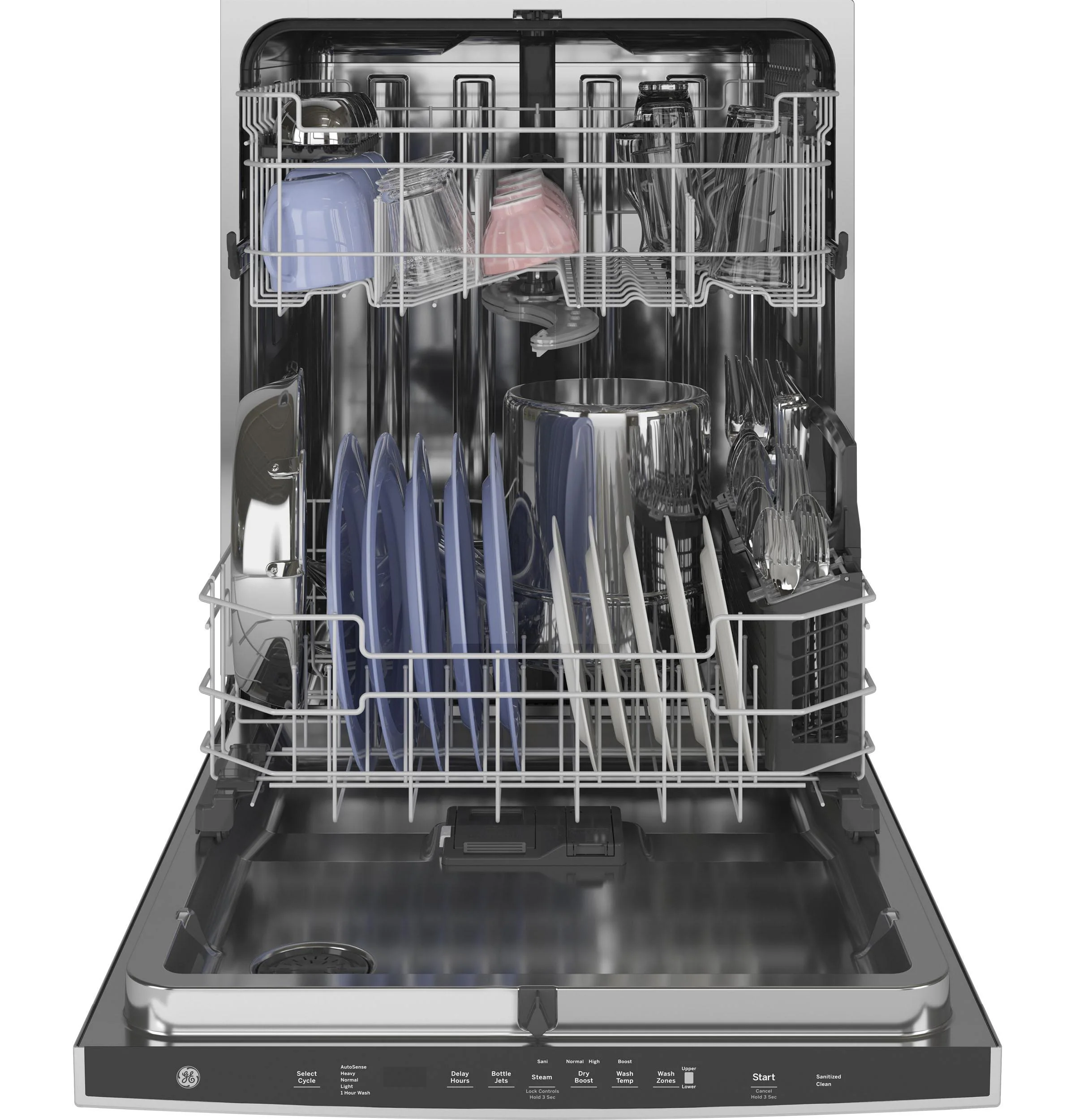 GE® Fingerprint Resistant Top Control with Stainless Steel Interior Dishwasher with Sanitize Cycle & Dry Boost - Image 36