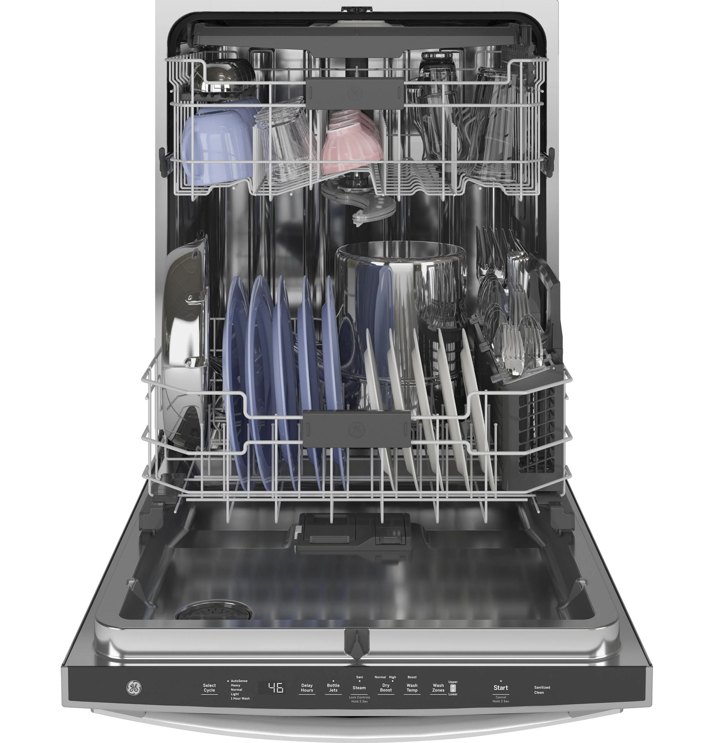 GE® Fingerprint Resistant Top Control with Stainless Steel Interior Dishwasher with Sanitize Cycle & Dry Boost with Fan Assist - Image 33