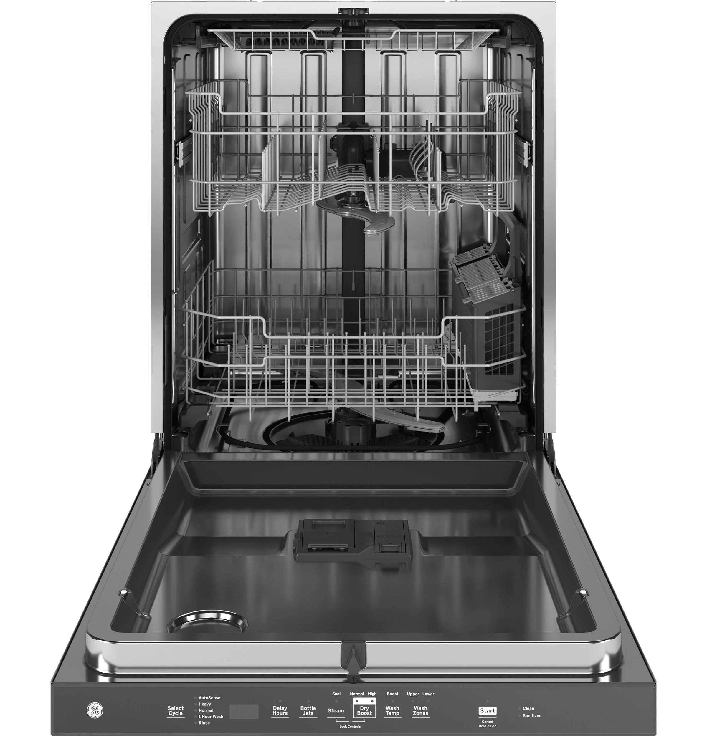GDP670SMVES GE® ENERGY STAR® Fingerprint Resistant Top Control with Stainless Steel Interior Dishwasher with Sanitize Cycle - Image 2
