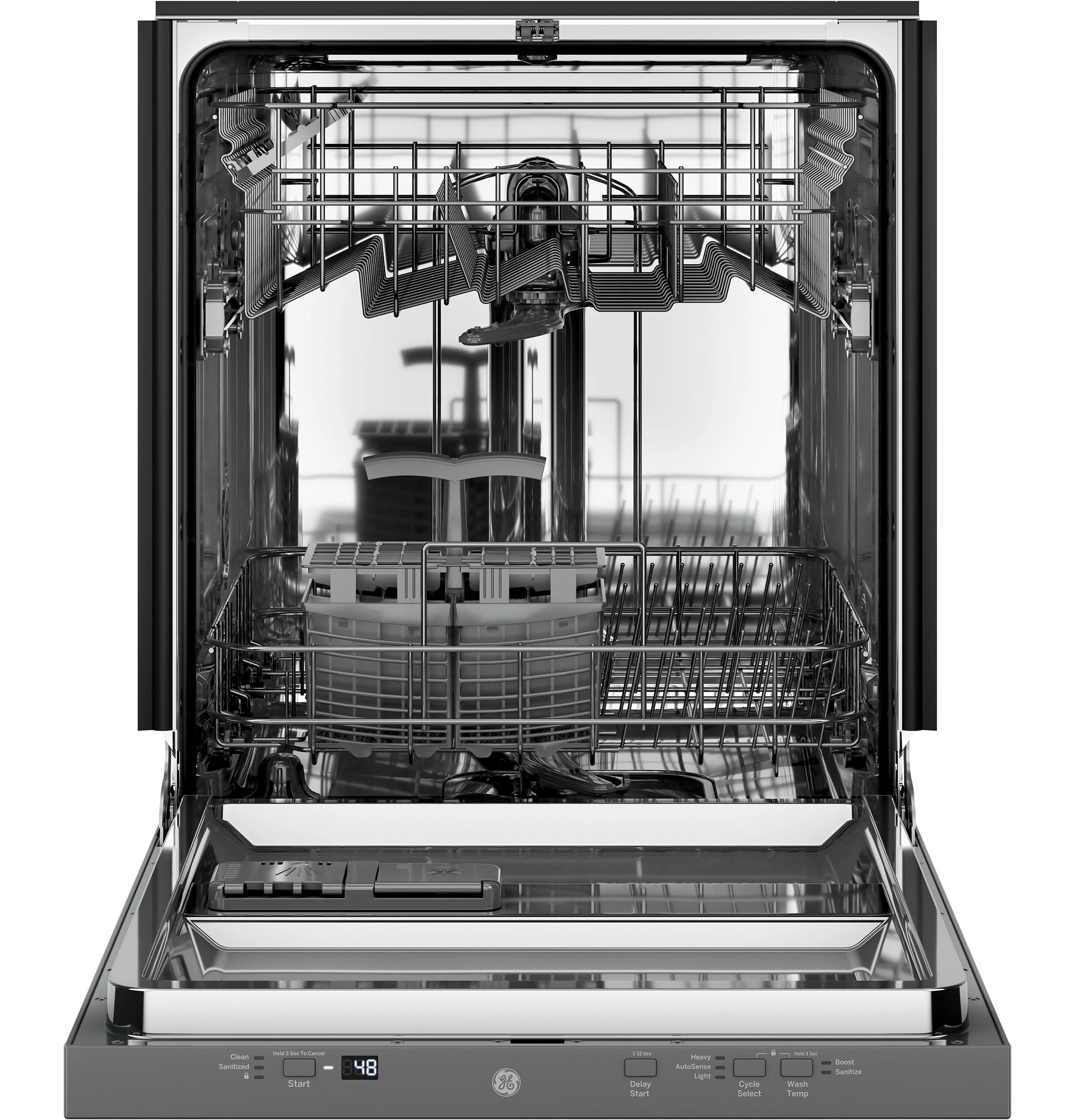 GDT225SSLSS GE® ENERGY STAR® ADA Compliant Stainless Steel Interior Dishwasher with Sanitize Cycle - Image 5
