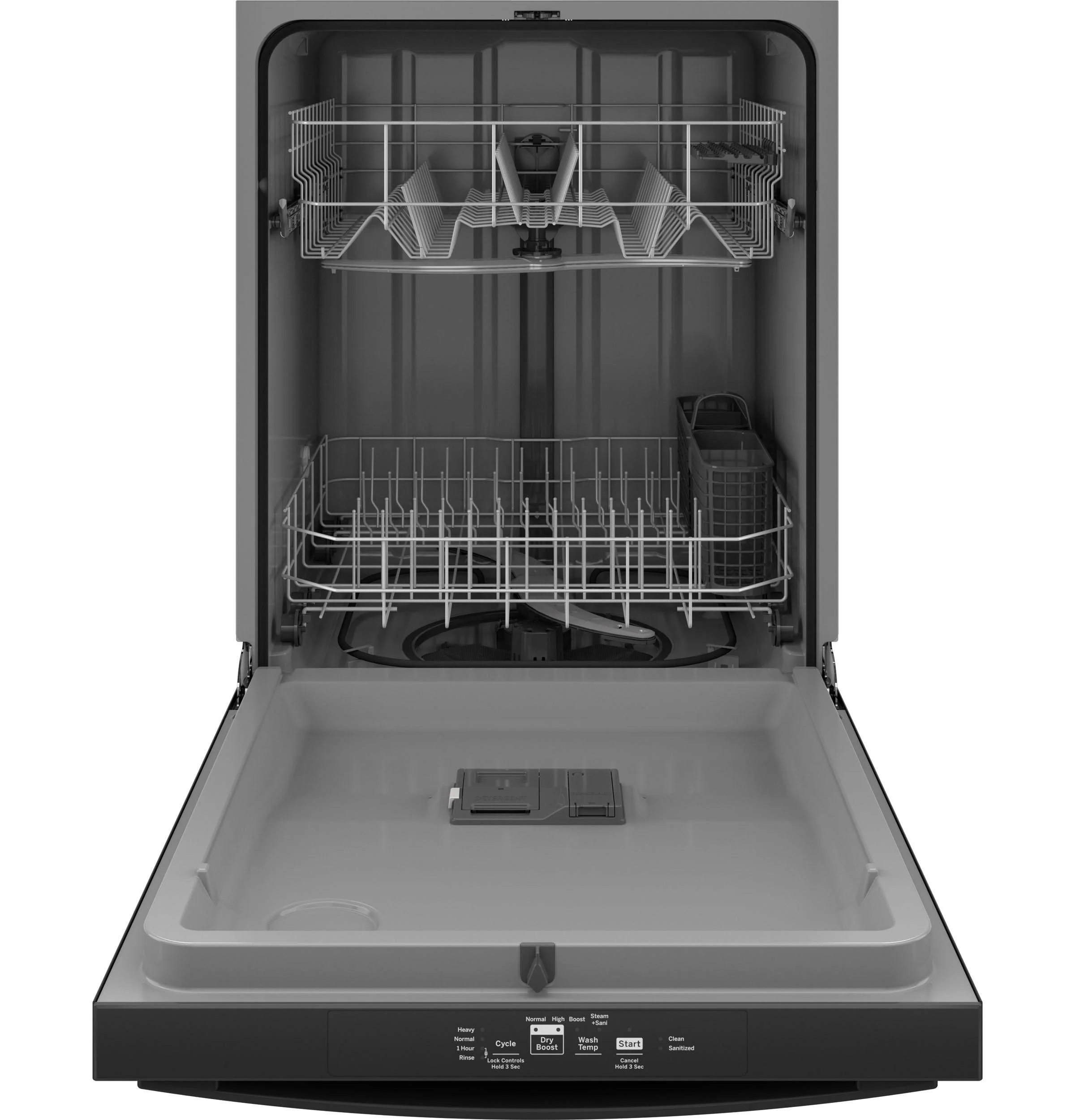 GDT535PGRBB GE® ENERGY STAR® Top Control with Plastic Interior Dishwasher with Sanitize Cycle & Dry Boost - Image 2
