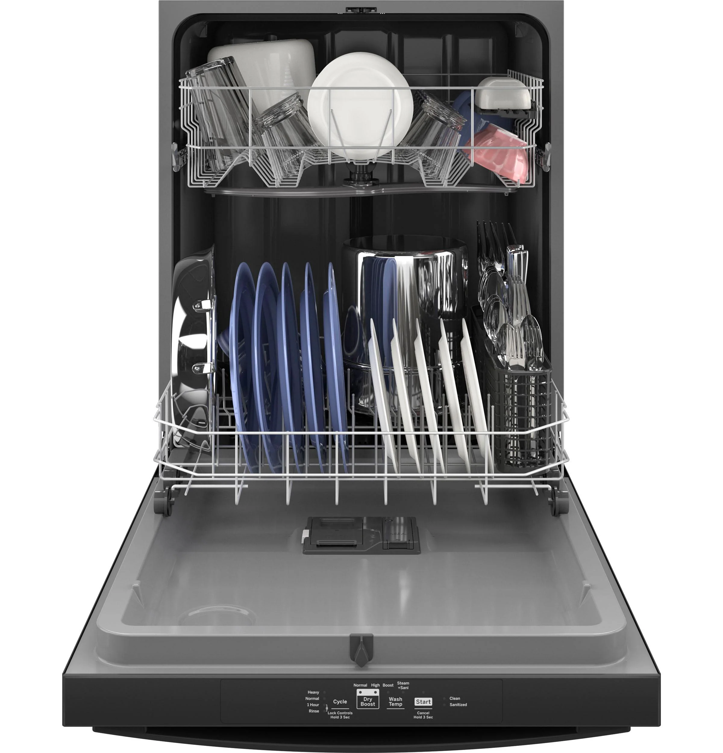 GDT535PGRBB GE® ENERGY STAR® Top Control with Plastic Interior Dishwasher with Sanitize Cycle & Dry Boost - Image 3