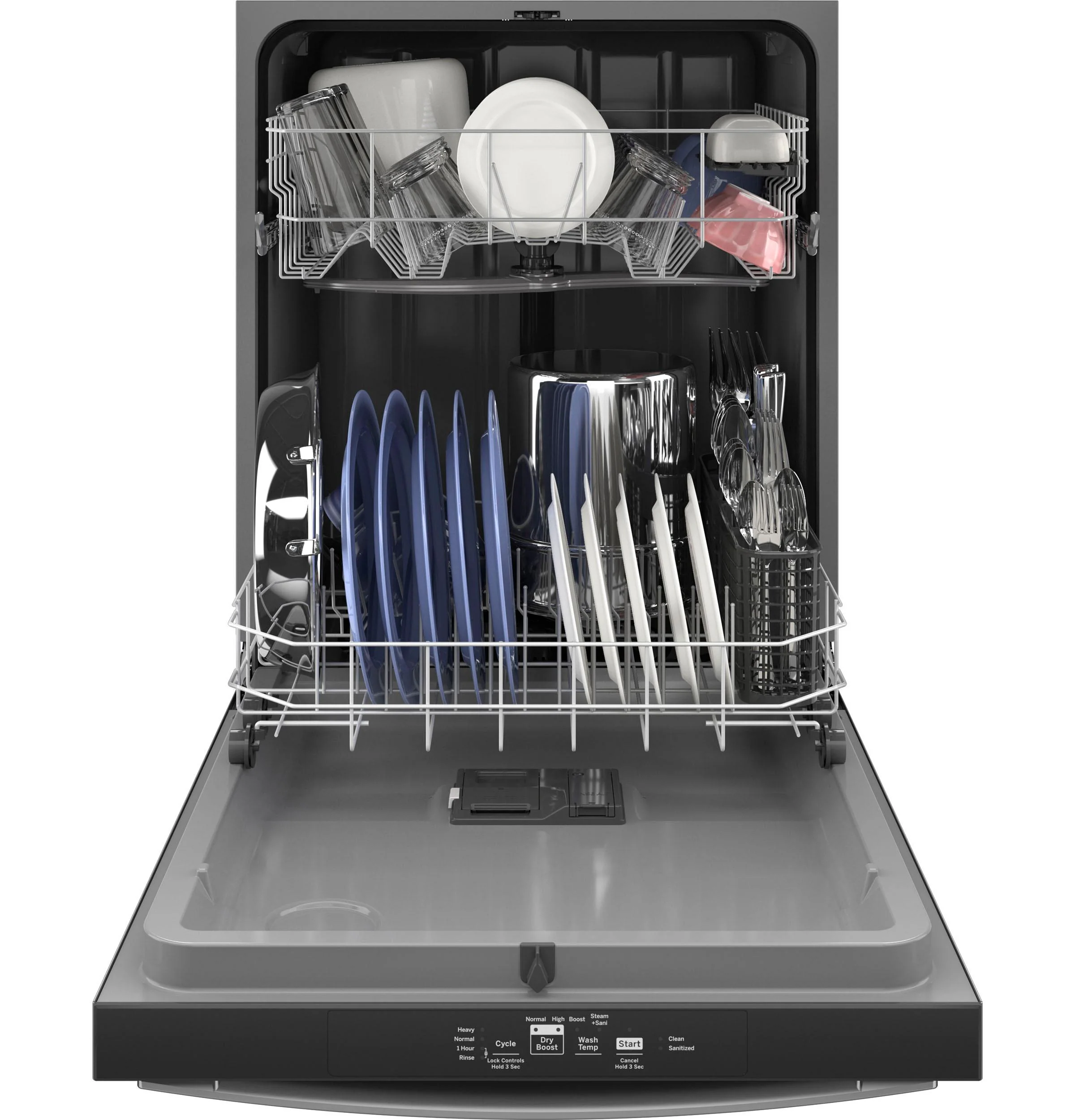 GDT535PYVFS GE® ENERGY STAR® Top Control with Plastic Interior Dishwasher with Sanitize Cycle & Dry Boost - Image 3