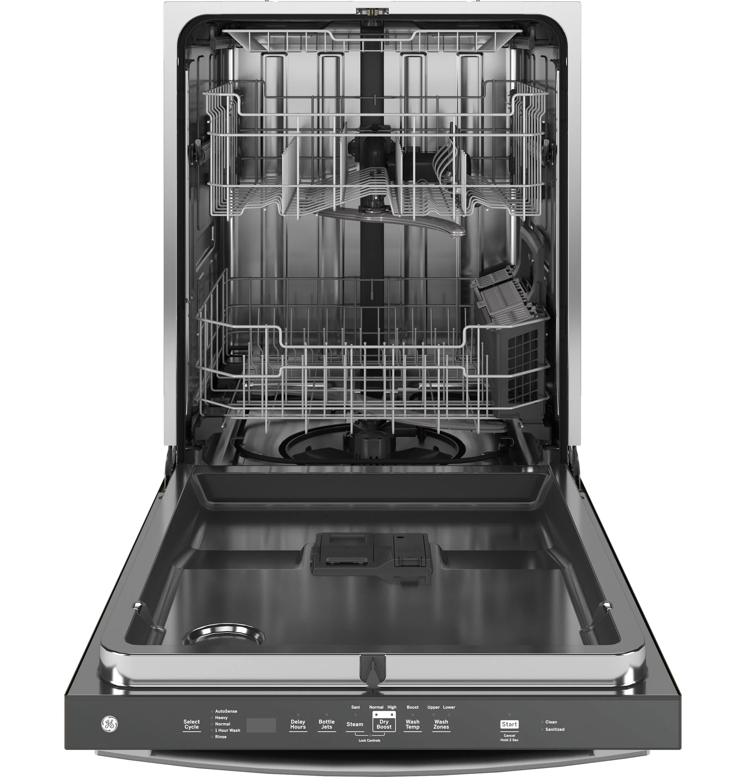 GDT650SYVFS GE® ENERGY STAR® Fingerprint Resistant Top Control with Stainless Steel Interior Dishwasher with Sanitize Cycle - Image 3