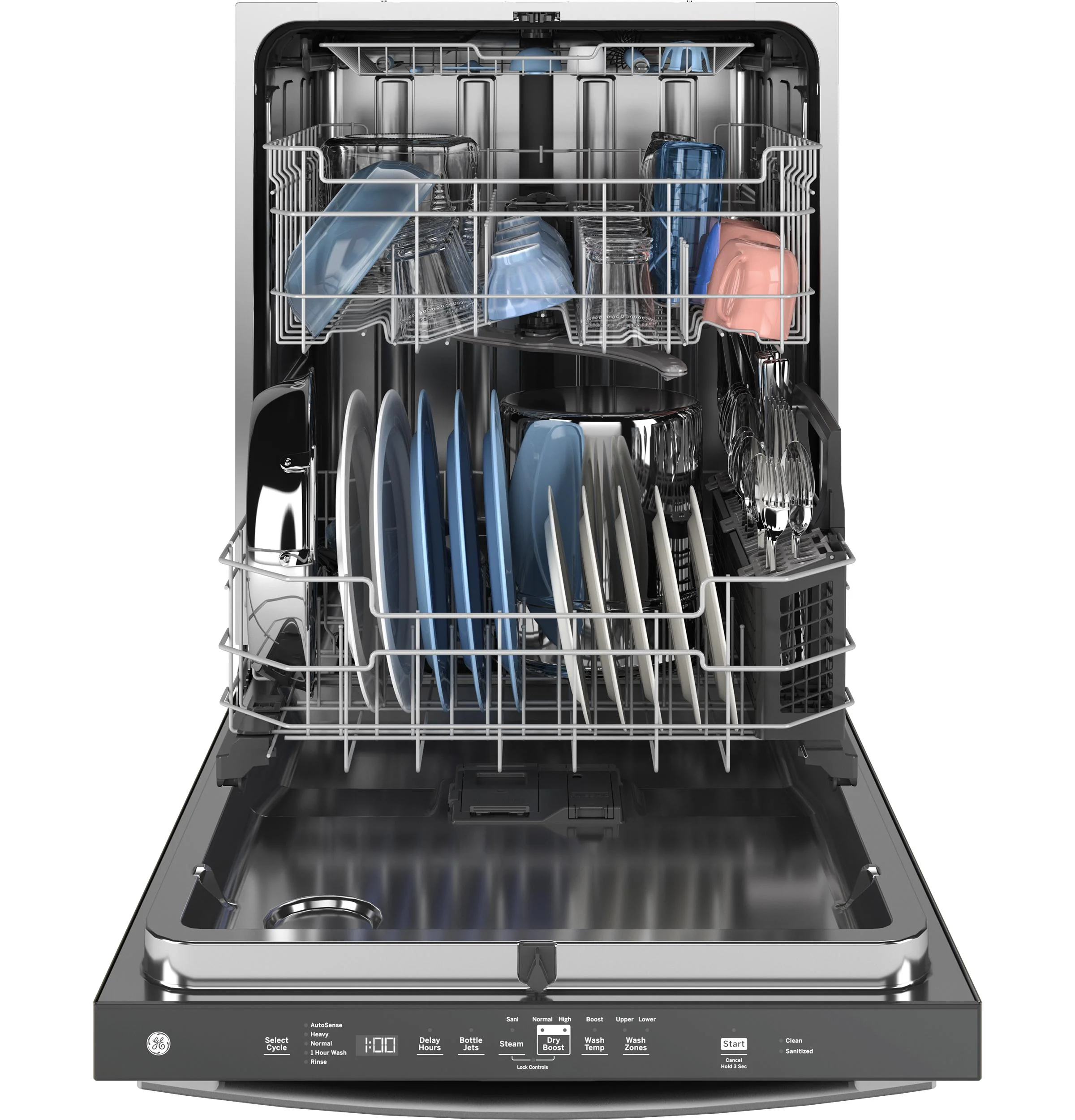 GDT650SYVFS GE® ENERGY STAR® Fingerprint Resistant Top Control with Stainless Steel Interior Dishwasher with Sanitize Cycle - Image 4