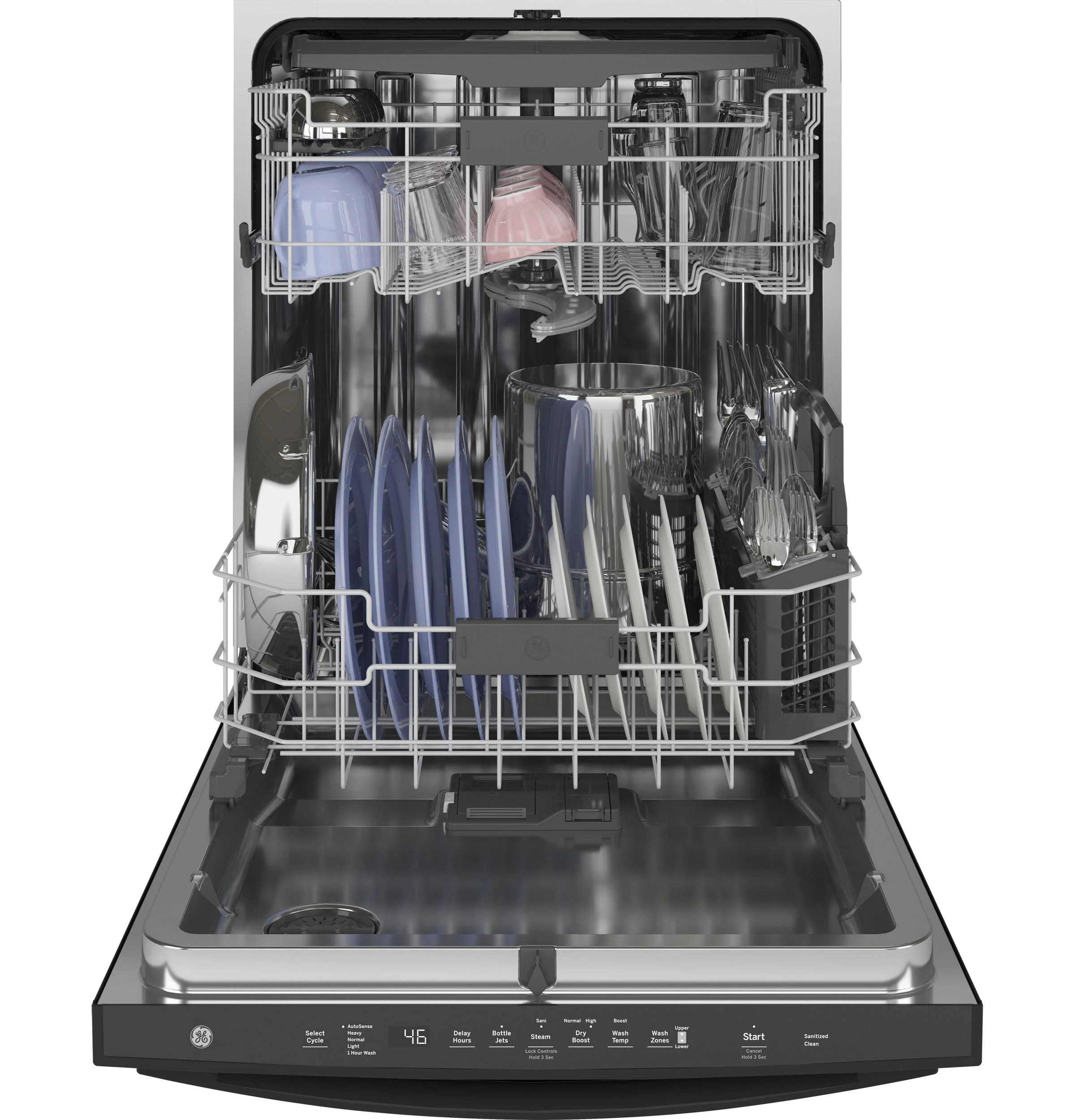GE® Top Control with Stainless Steel Interior Dishwasher with Sanitize Cycle & Dry Boost with Fan Assist - Image 5