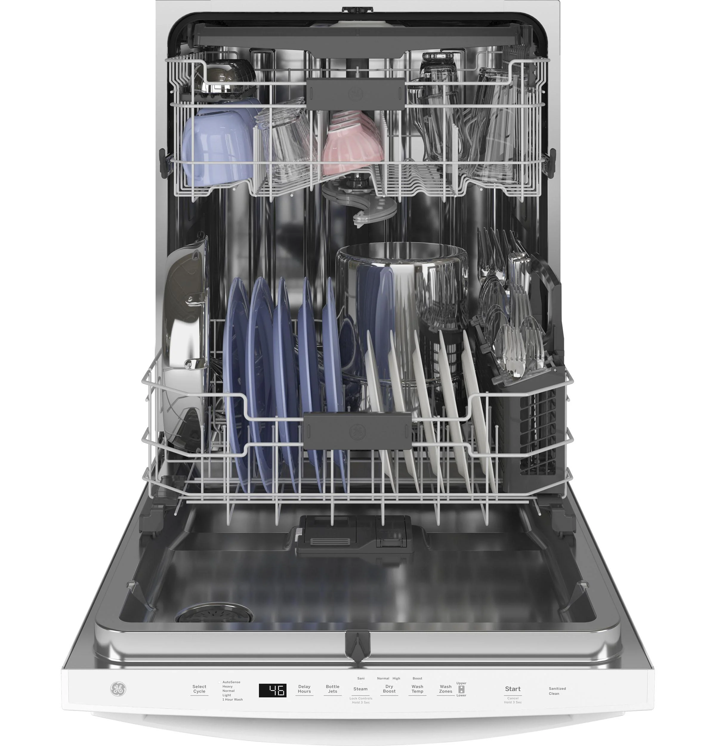 GE® Top Control with Stainless Steel Interior Dishwasher with Sanitize Cycle & Dry Boost with Fan Assist - Image 28