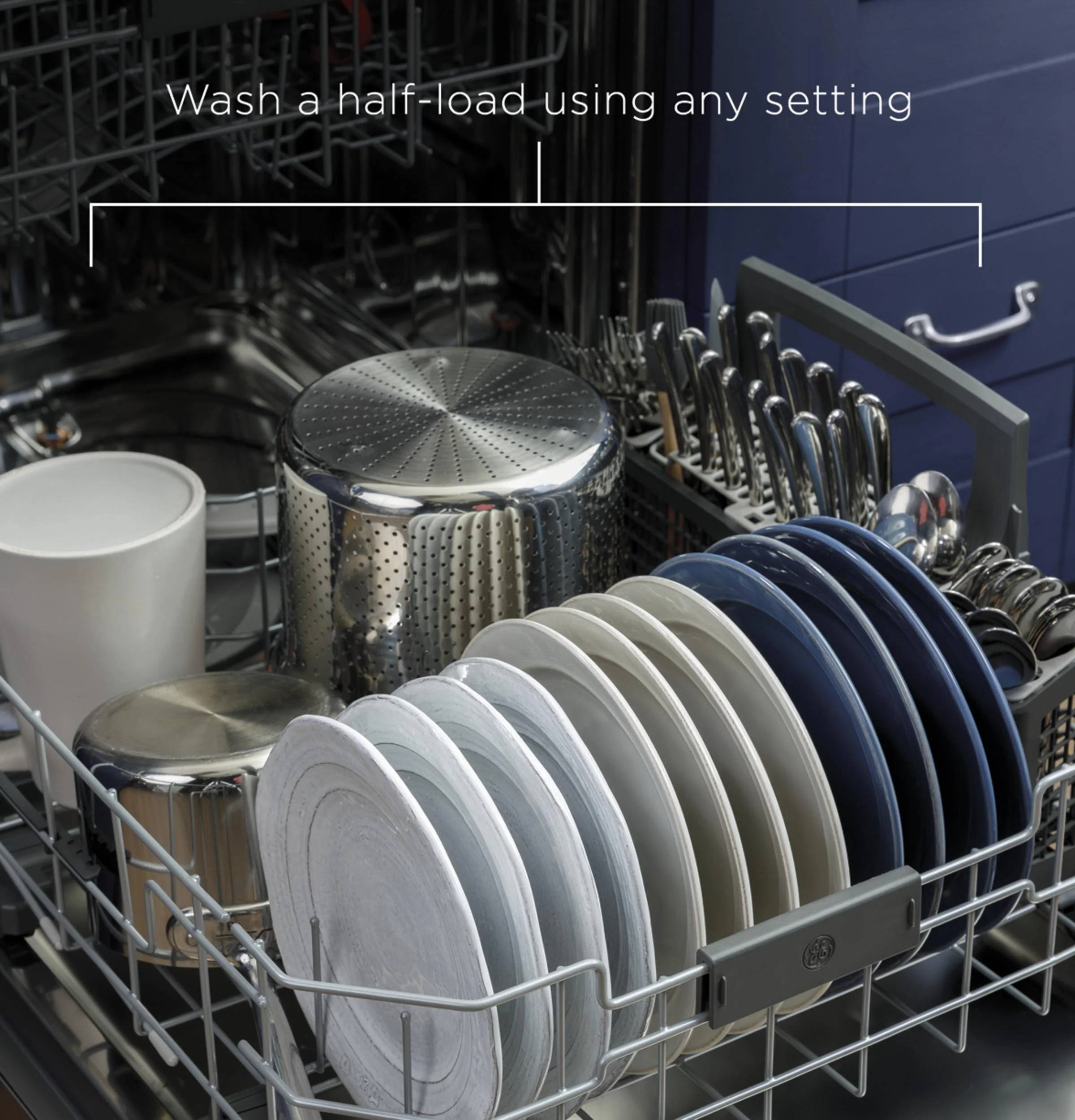 GE® Top Control with Stainless Steel Interior Dishwasher with Sanitize Cycle & Dry Boost with Fan Assist - Image 11