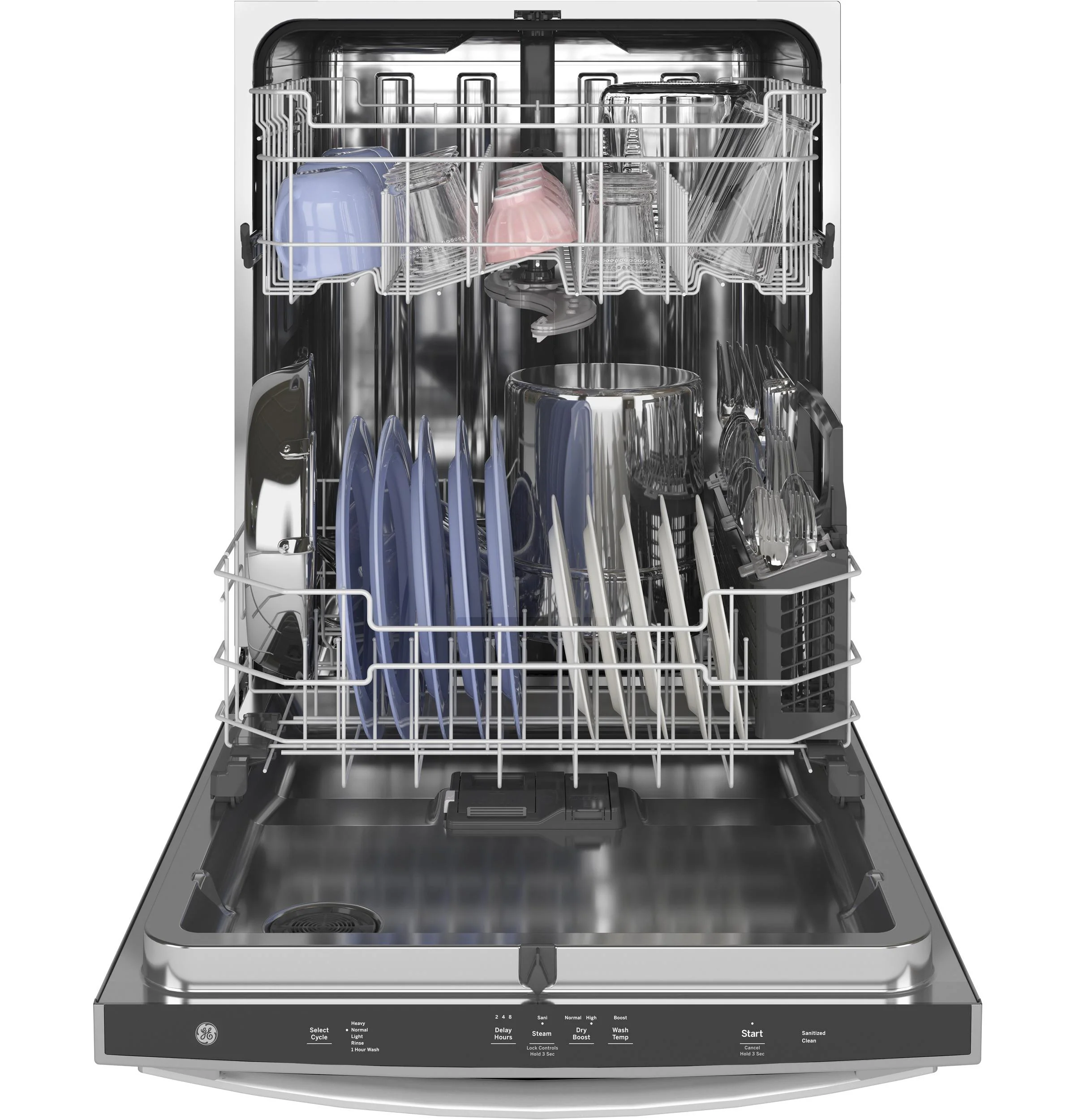 GE® Top Control with Stainless Steel Interior Dishwasher with Sanitize Cycle & Dry Boost with Fan Assist - Image 36