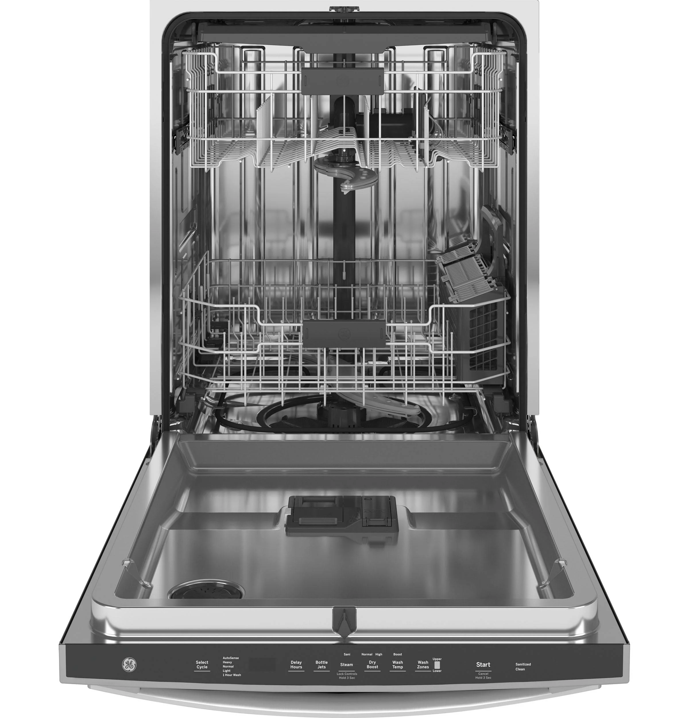 GE® Top Control with Stainless Steel Interior Dishwasher with Sanitize Cycle & Dry Boost with Fan Assist - Image 4