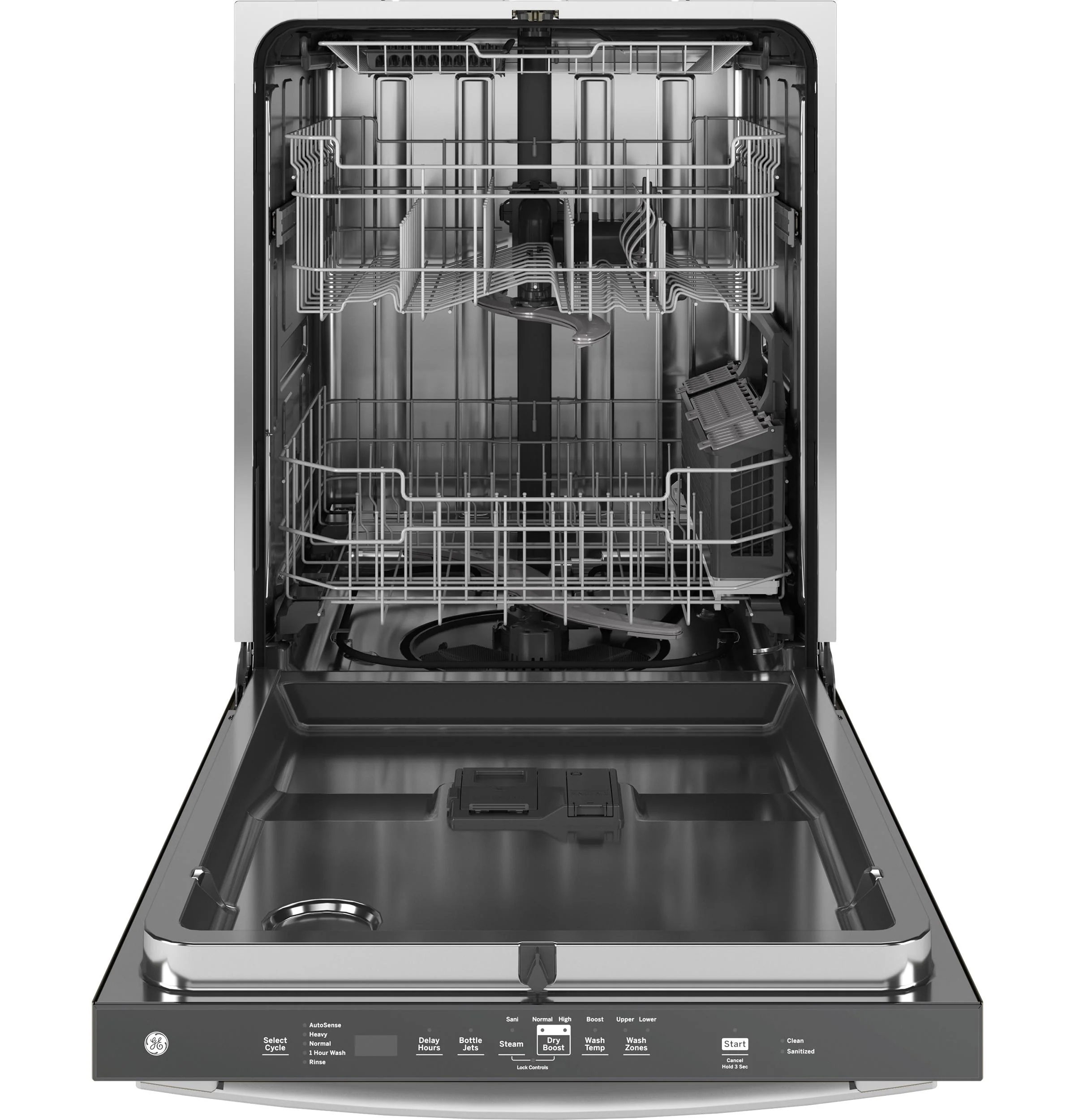 GDT670SGVWW GE® ENERGY STAR® Top Control with Stainless Steel Interior Dishwasher with Sanitize Cycle - Image 2