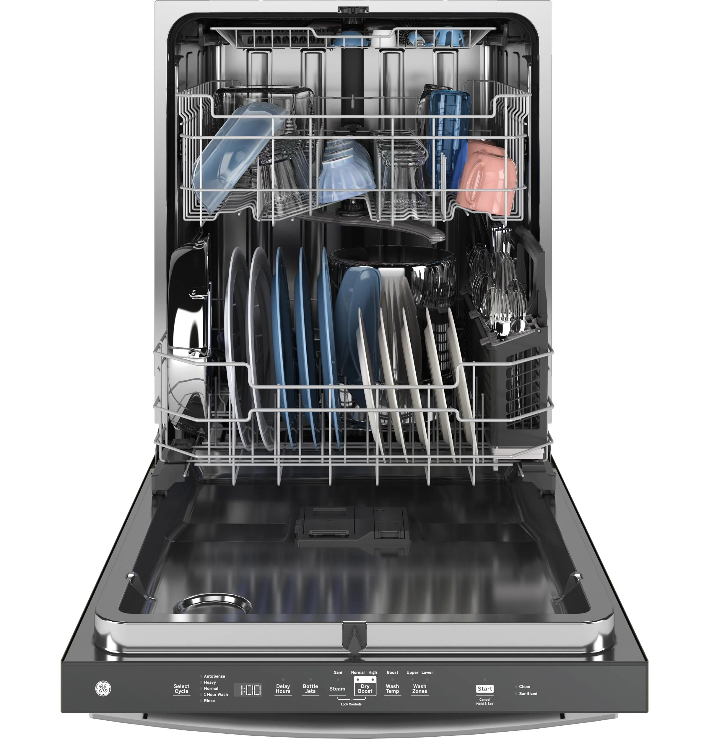 GDT670SYVFS GE® ENERGY STAR® Top Control with Stainless Steel Interior Dishwasher with Sanitize Cycle - Image 4