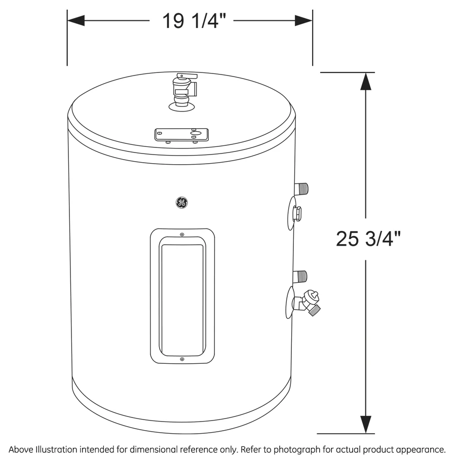 GE20P08BAR GE® 18 Gallon Electric Point of Use Water Heater - Image 14