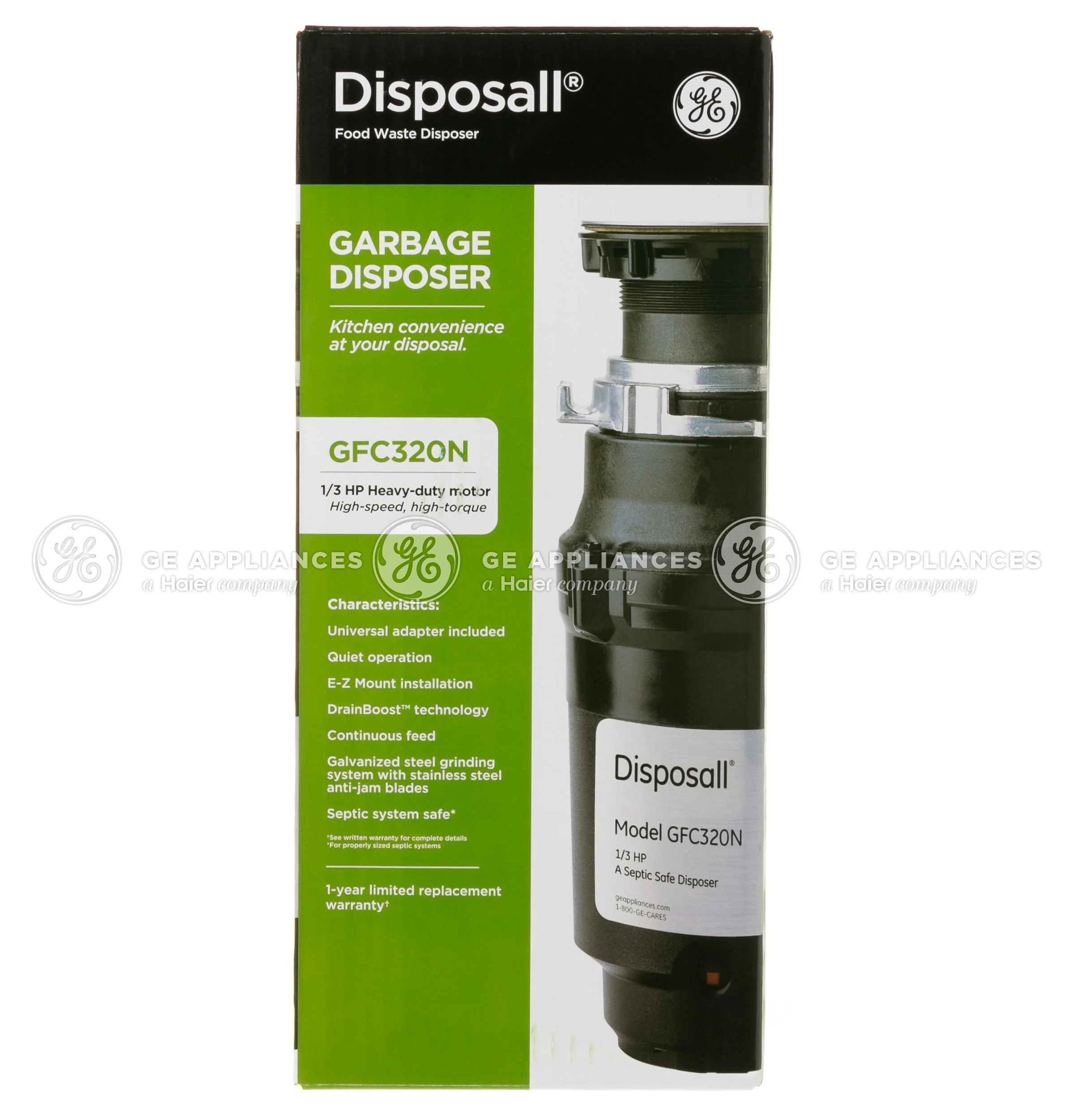 GFC320N GE DISPOSALL® 1/3 HP Continuous Feed Garbage Disposer Non-Corded - Image 5