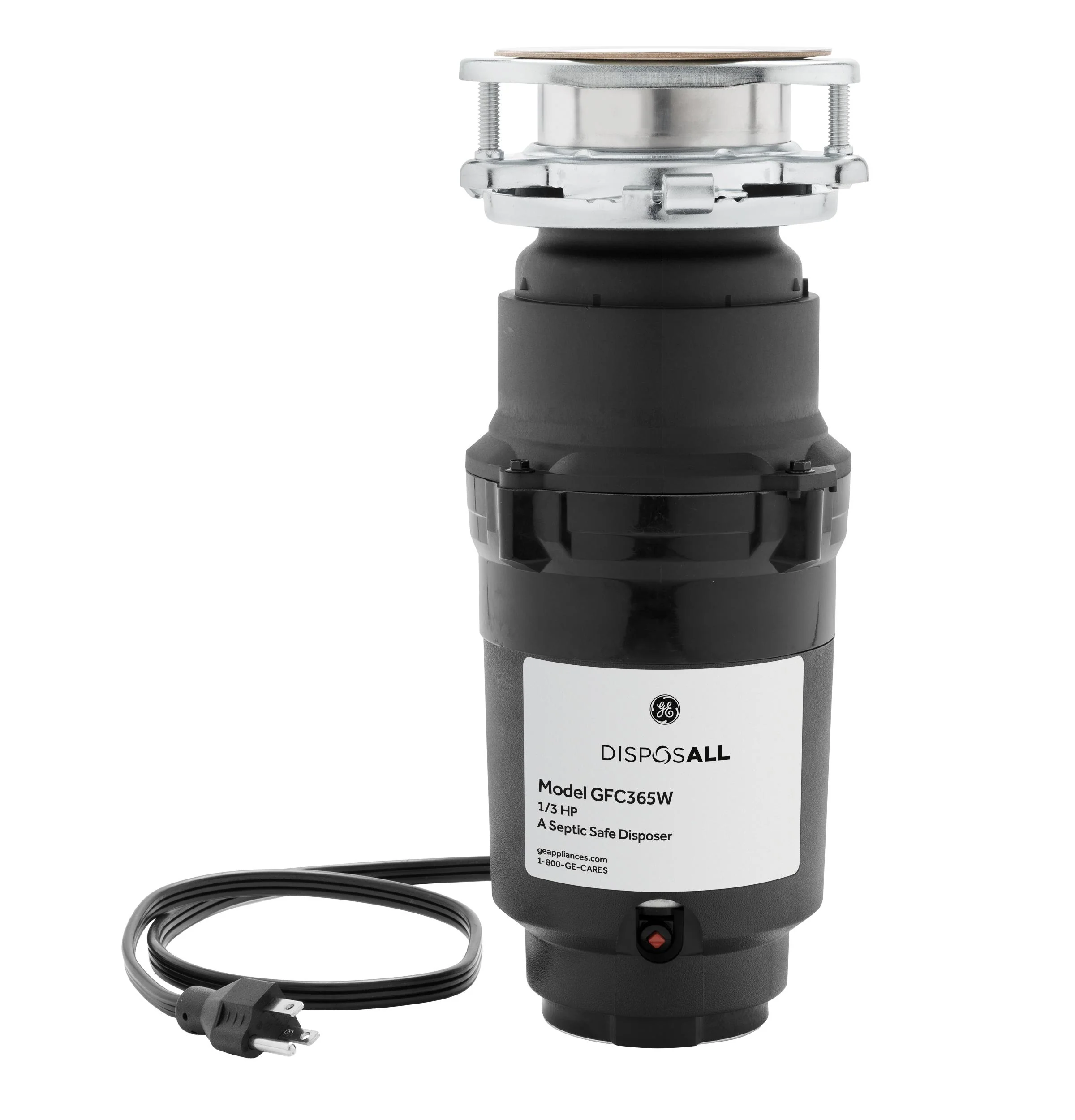GFC365W GE DISPOSALL® 1/3 HP Continuous Feed Garbage Disposer - Corded