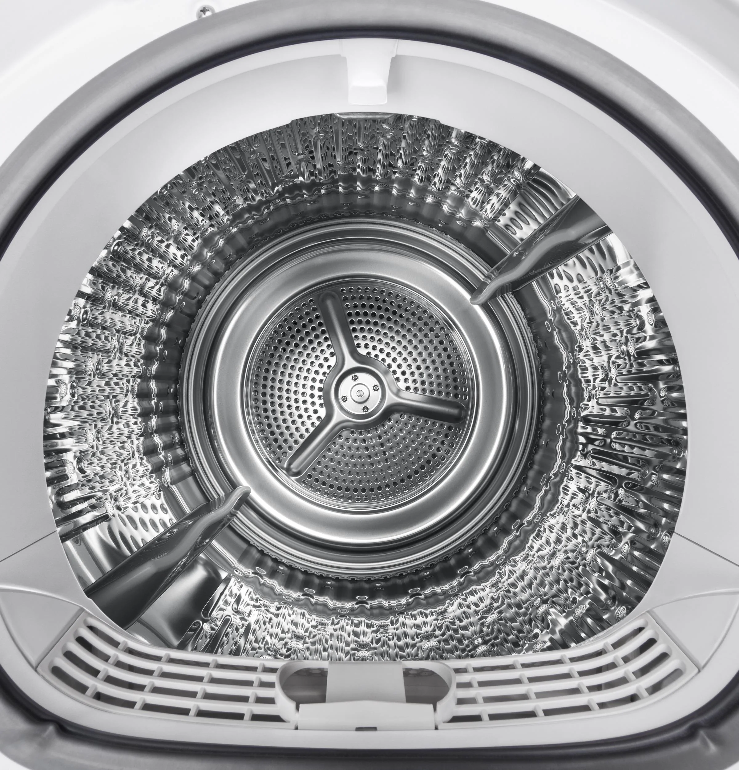 GFD14ESSNWW GE® ENERGY STAR® 24" 4.3 Cu.Ft. Front Load Vented Electric Dryer with Stainless Steel Basket - Image 7
