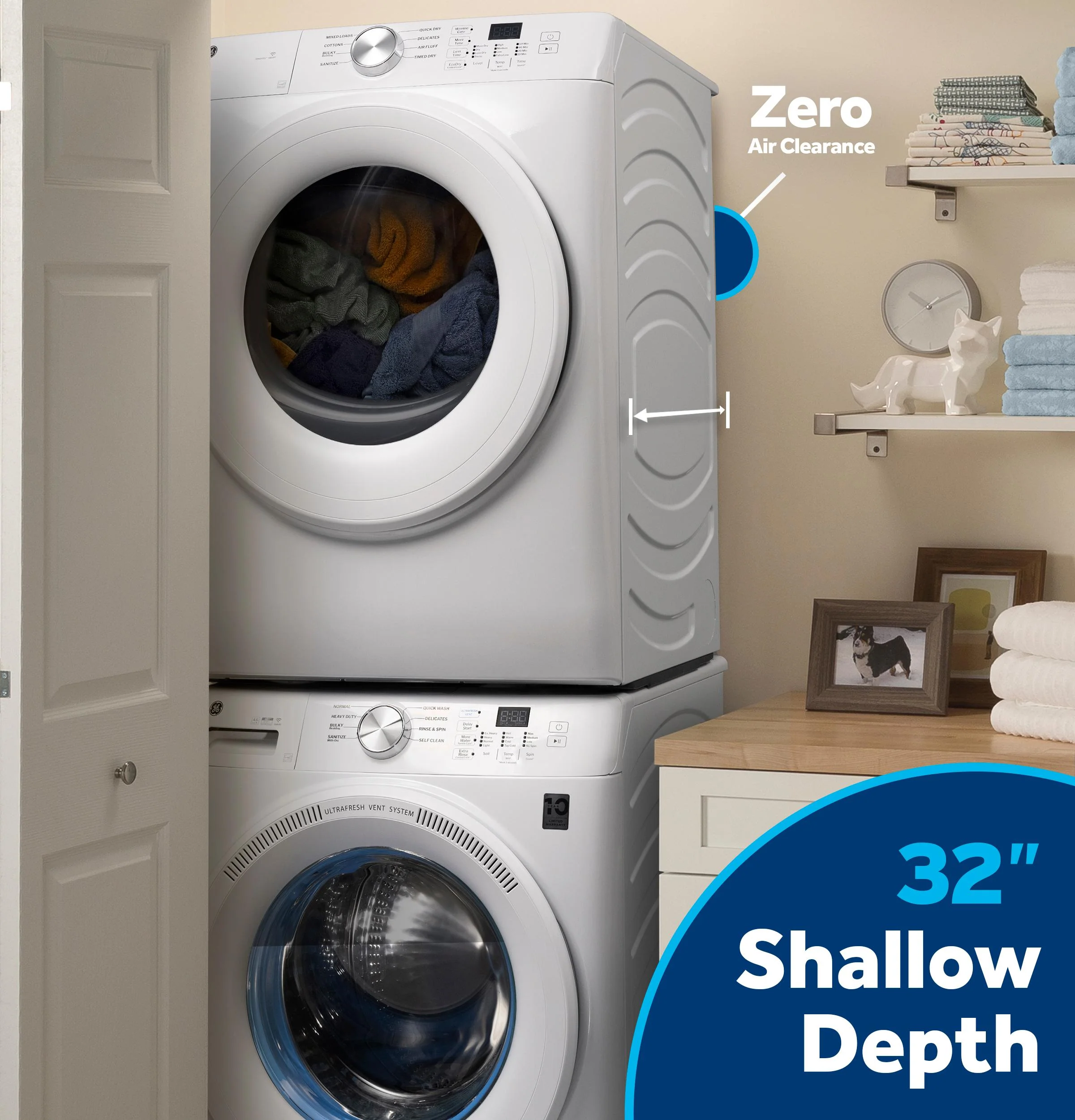 GFD35ESPYDS GE® ENERGY STAR® 7.8 cu. ft. Capacity Smart Front Load Electric Dryer - Image 13