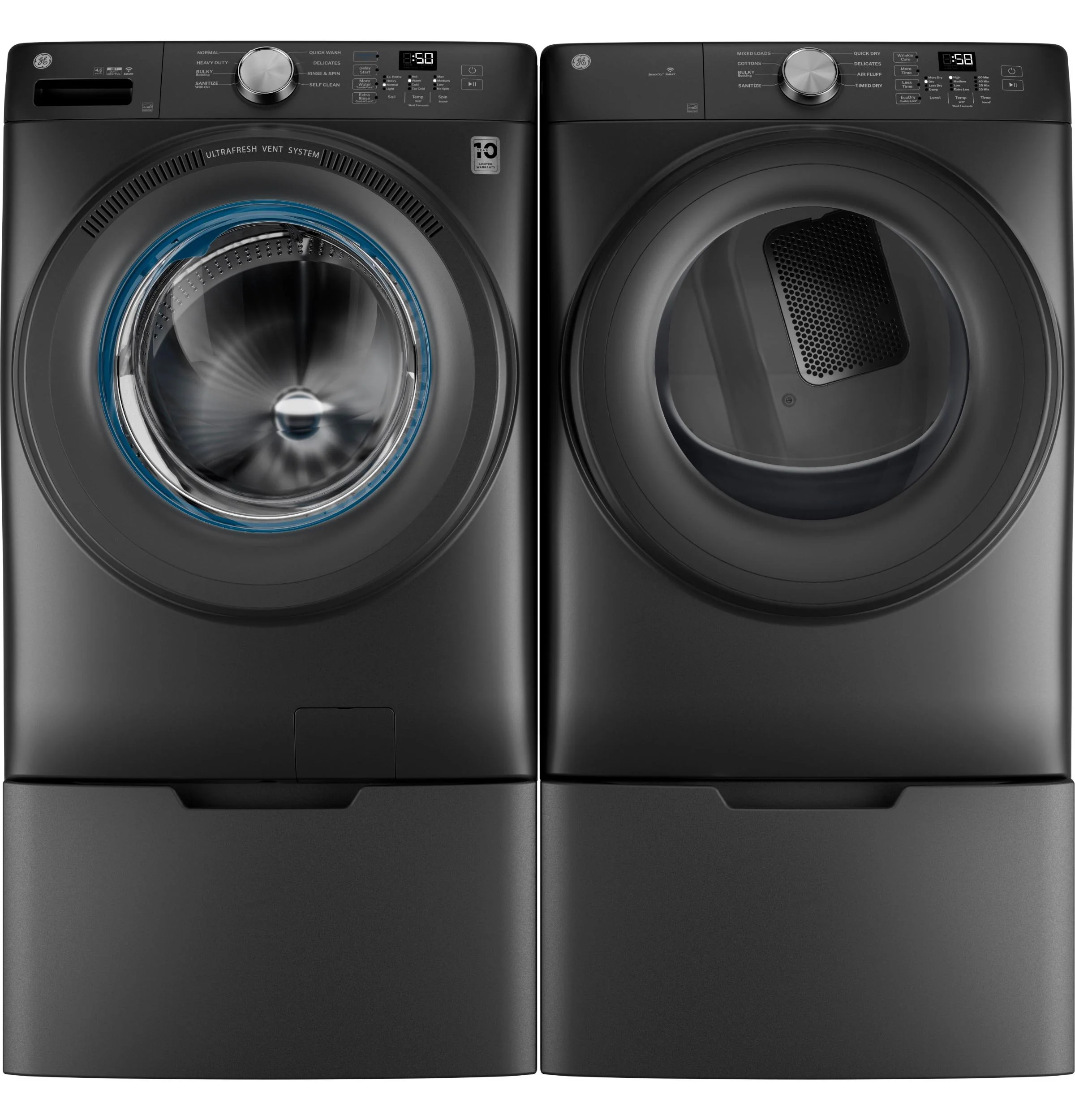 GFD35ESPYDS GE® ENERGY STAR® 7.8 cu. ft. Capacity Smart Front Load Electric Dryer - Image 5