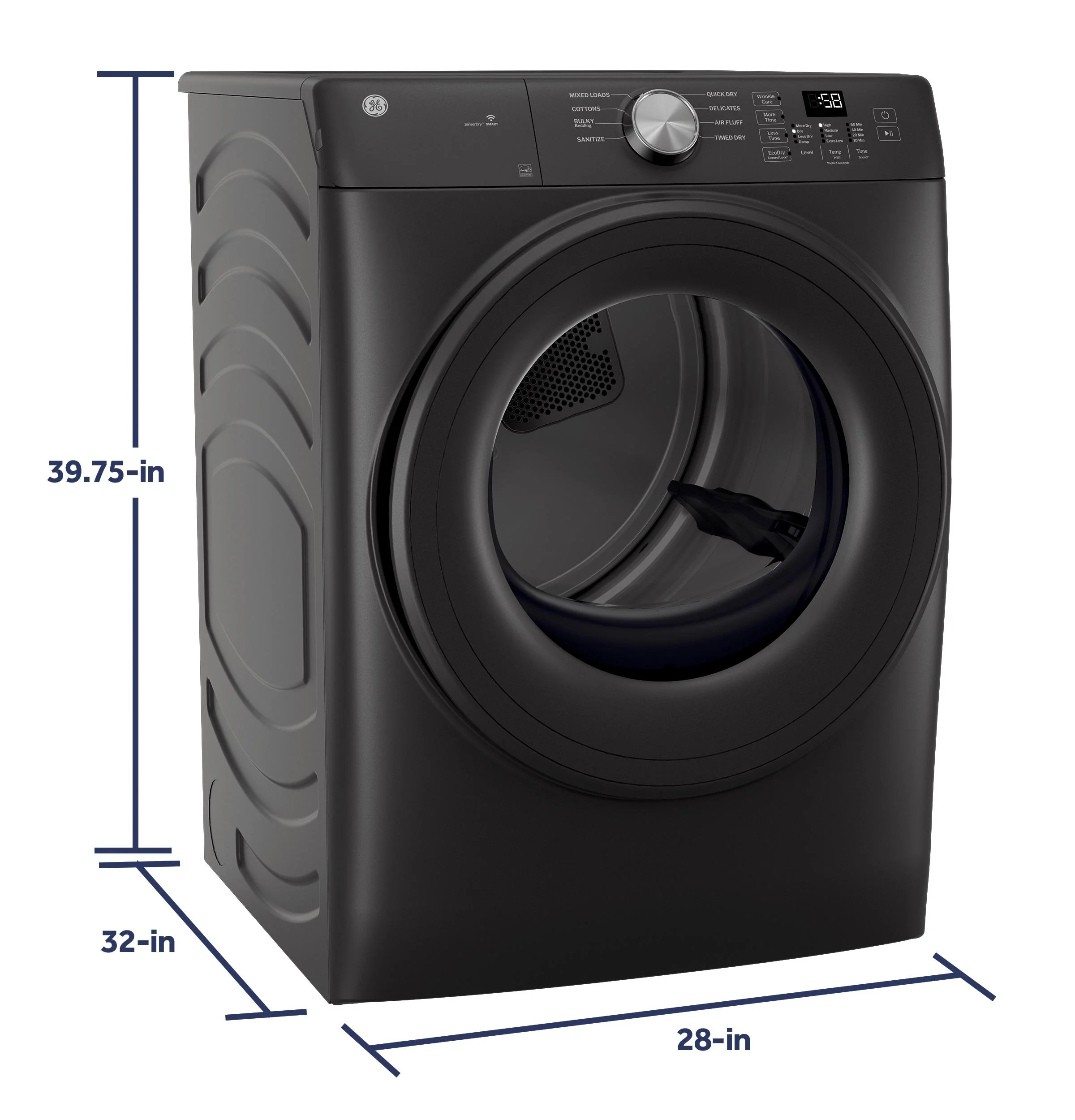 GFD35ESPYDS GE® ENERGY STAR® 7.8 cu. ft. Capacity Smart Front Load Electric Dryer - Image 6