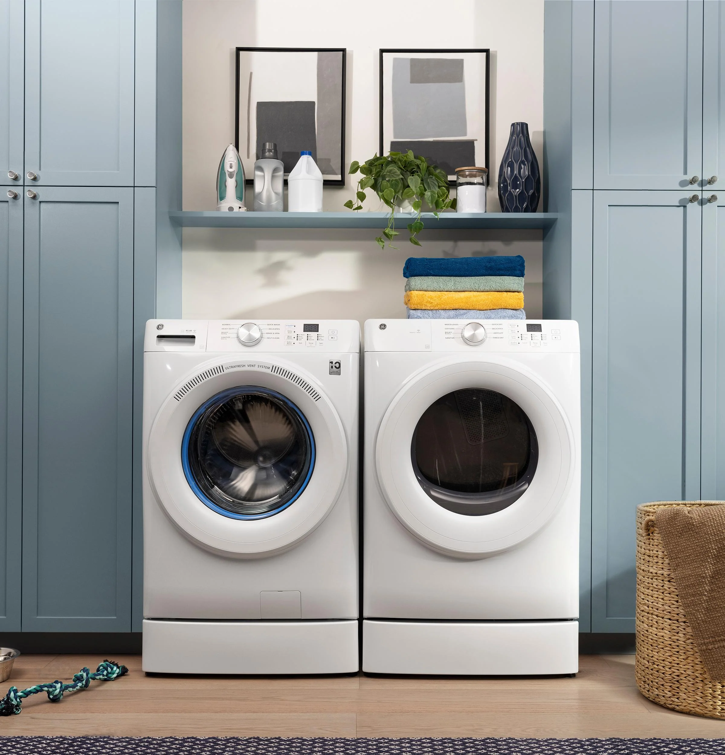 GFD35GSSYWW GE® ENERGY STAR® 7.8 cu. ft. Capacity Smart Front Load Gas Dryer - Image 10