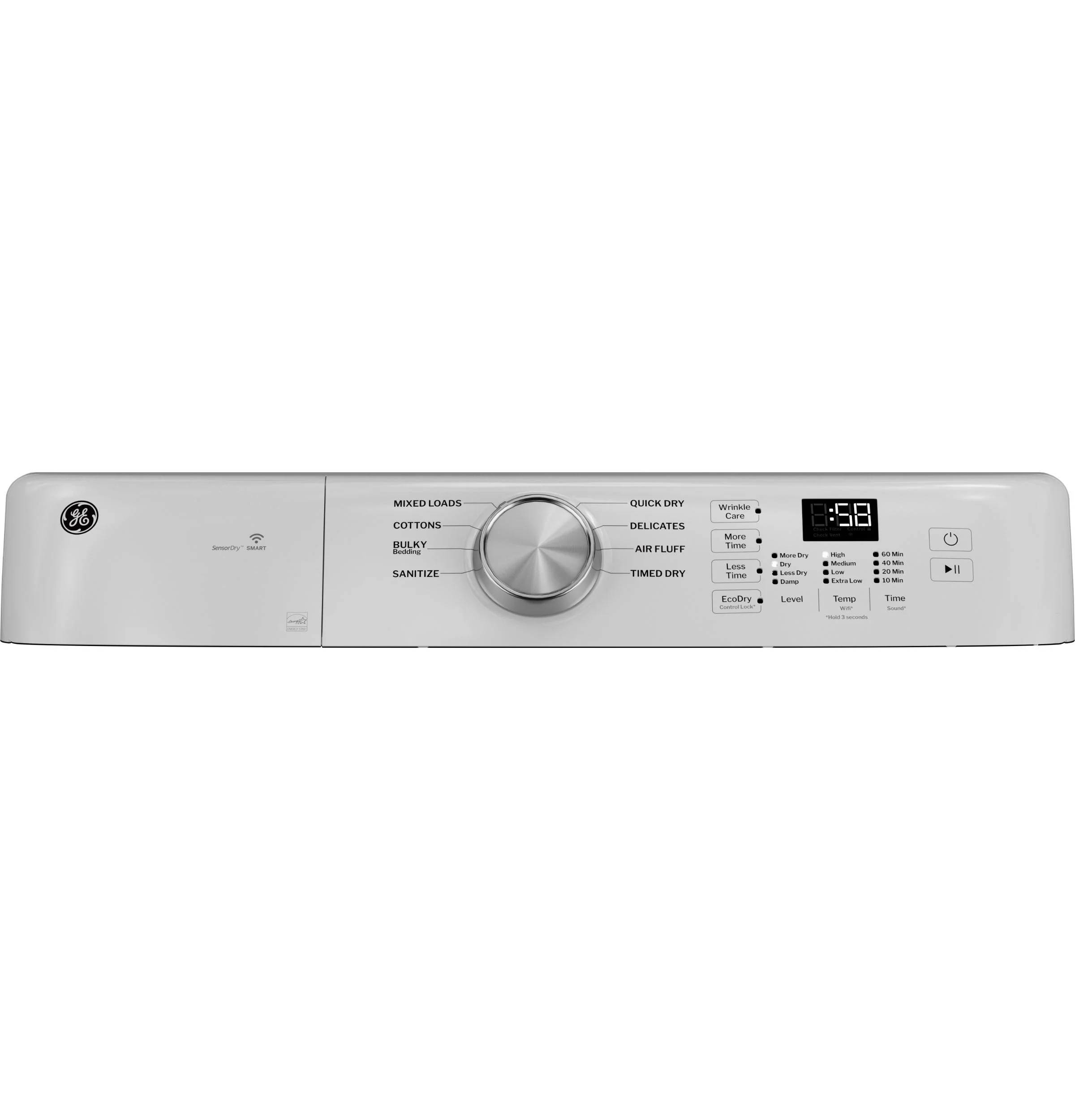 GFD35GSSYWW GE® ENERGY STAR® 7.8 cu. ft. Capacity Smart Front Load Gas Dryer - Image 3
